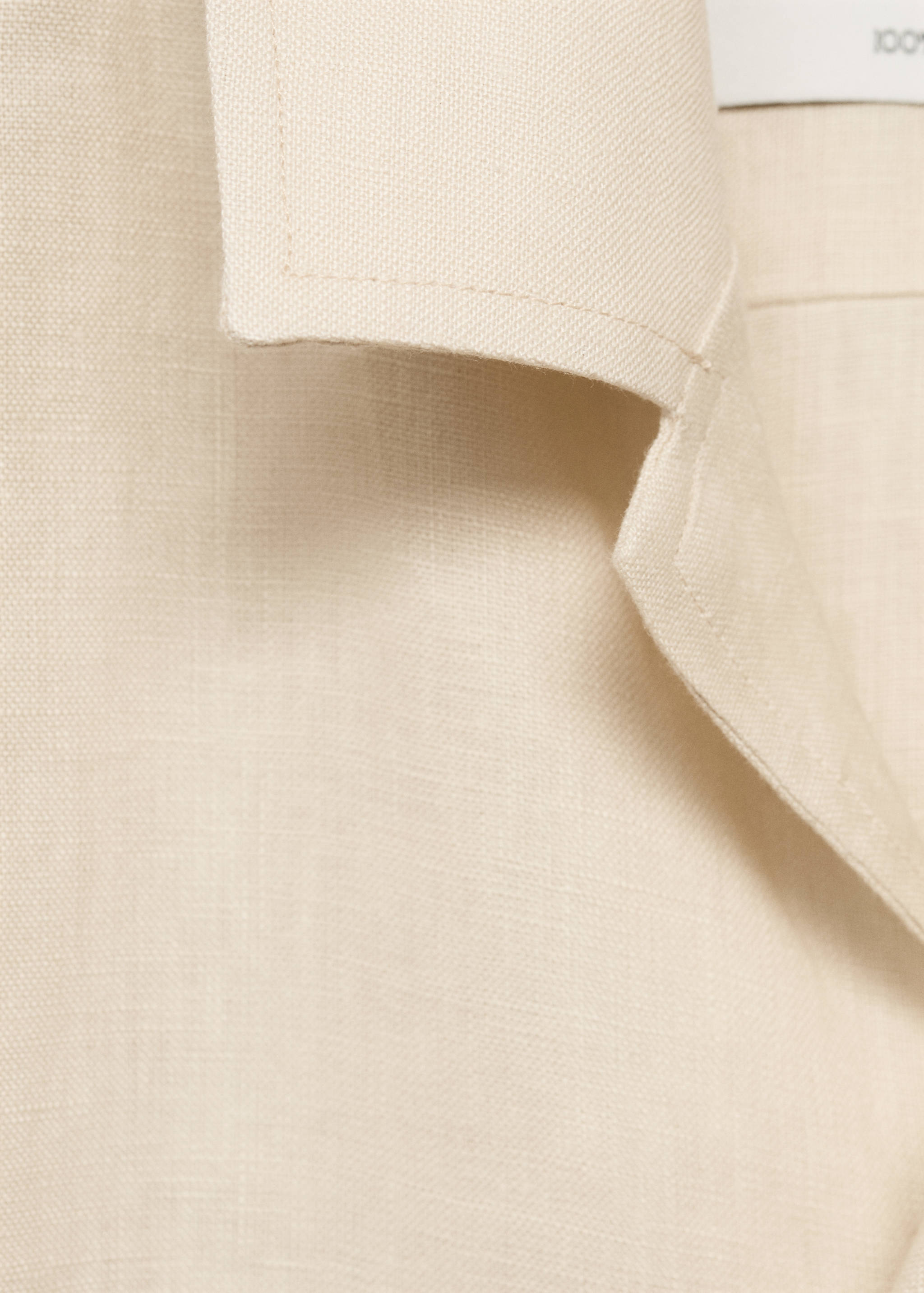 100% linen bowling-collar shirt - Details of the article 8
