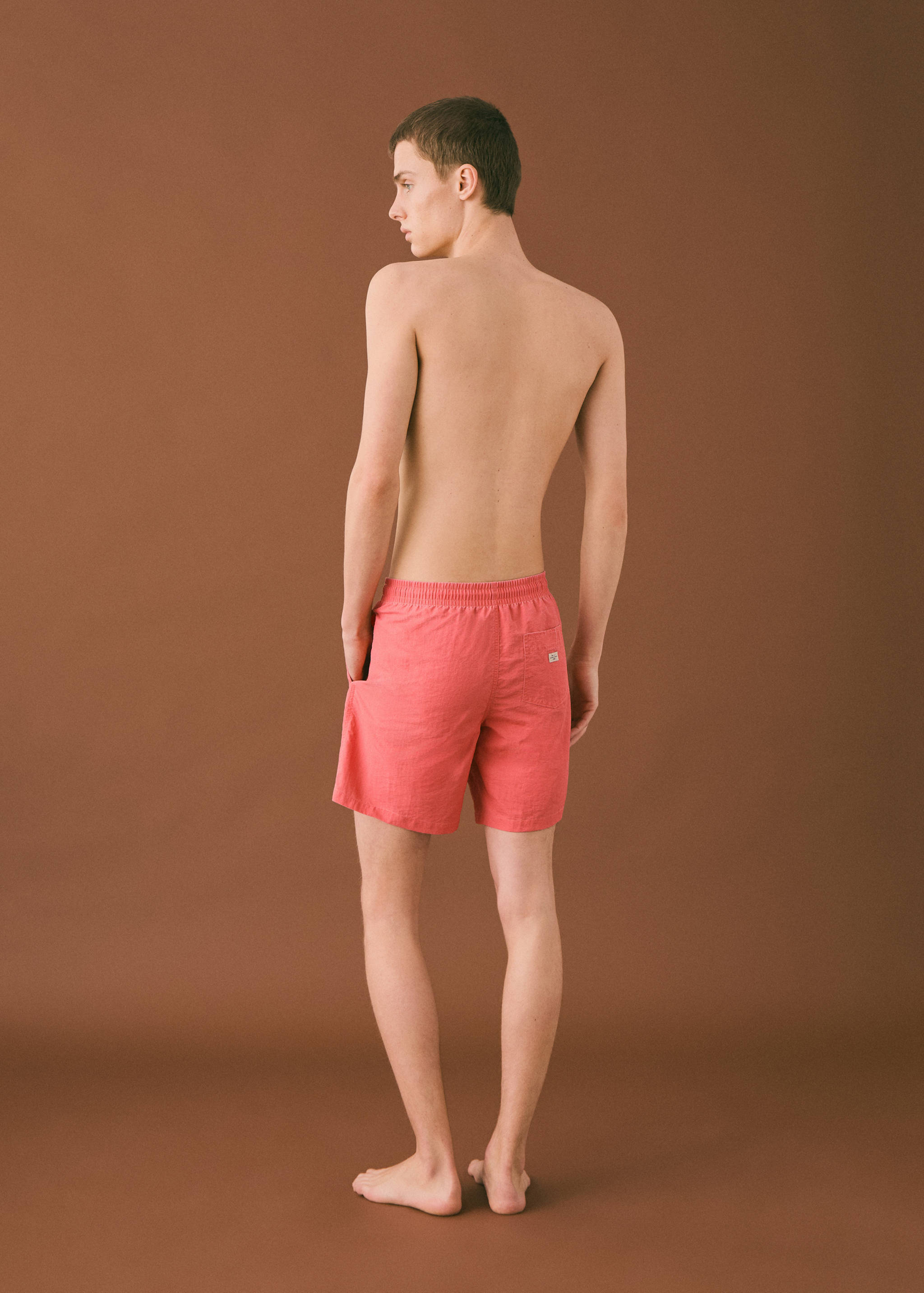 Textured lace swimsuit - Reverse of the article