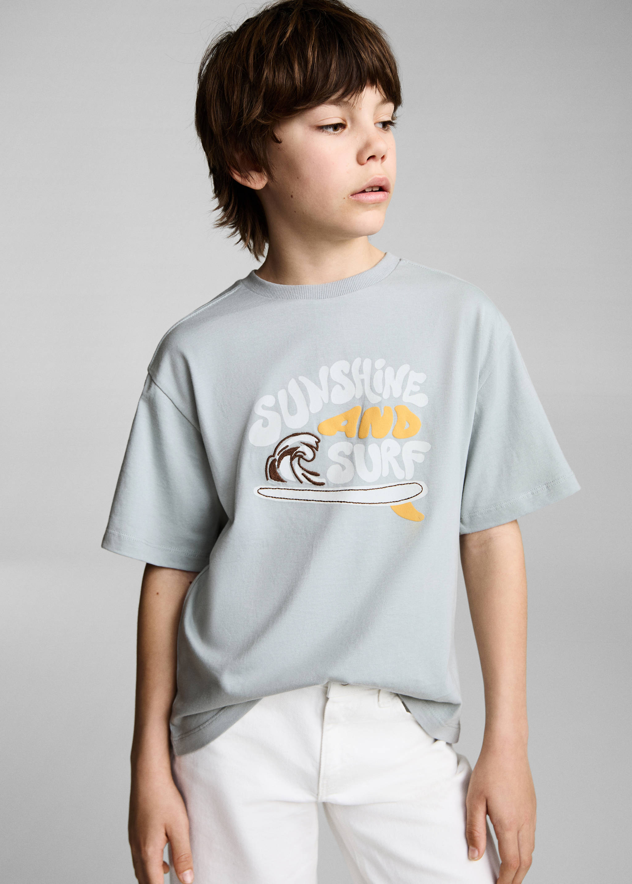 Surf printed t-shirt - Medium plane