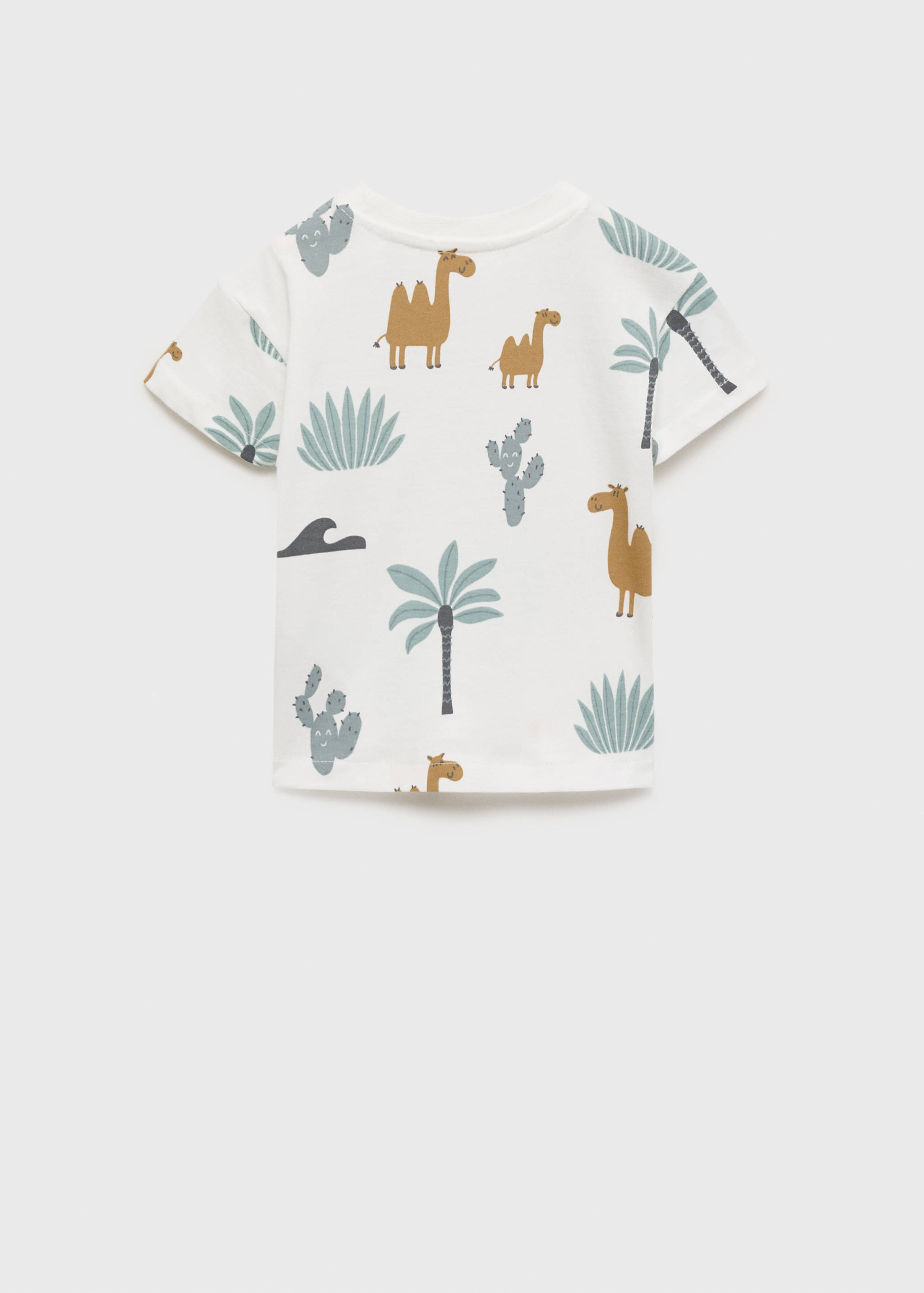 Printed cotton-blend t-shirt - Reverse of the article