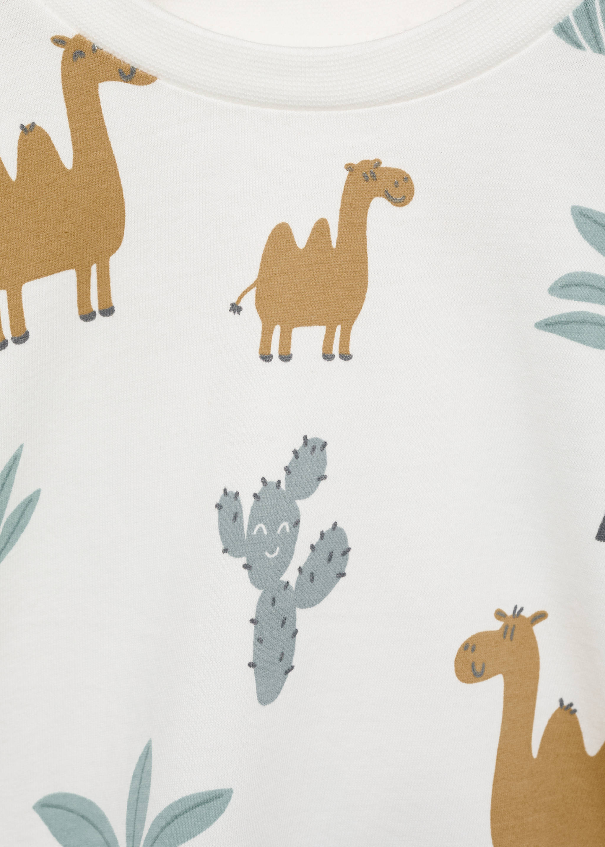 Printed cotton-blend t-shirt - Details of the article 8
