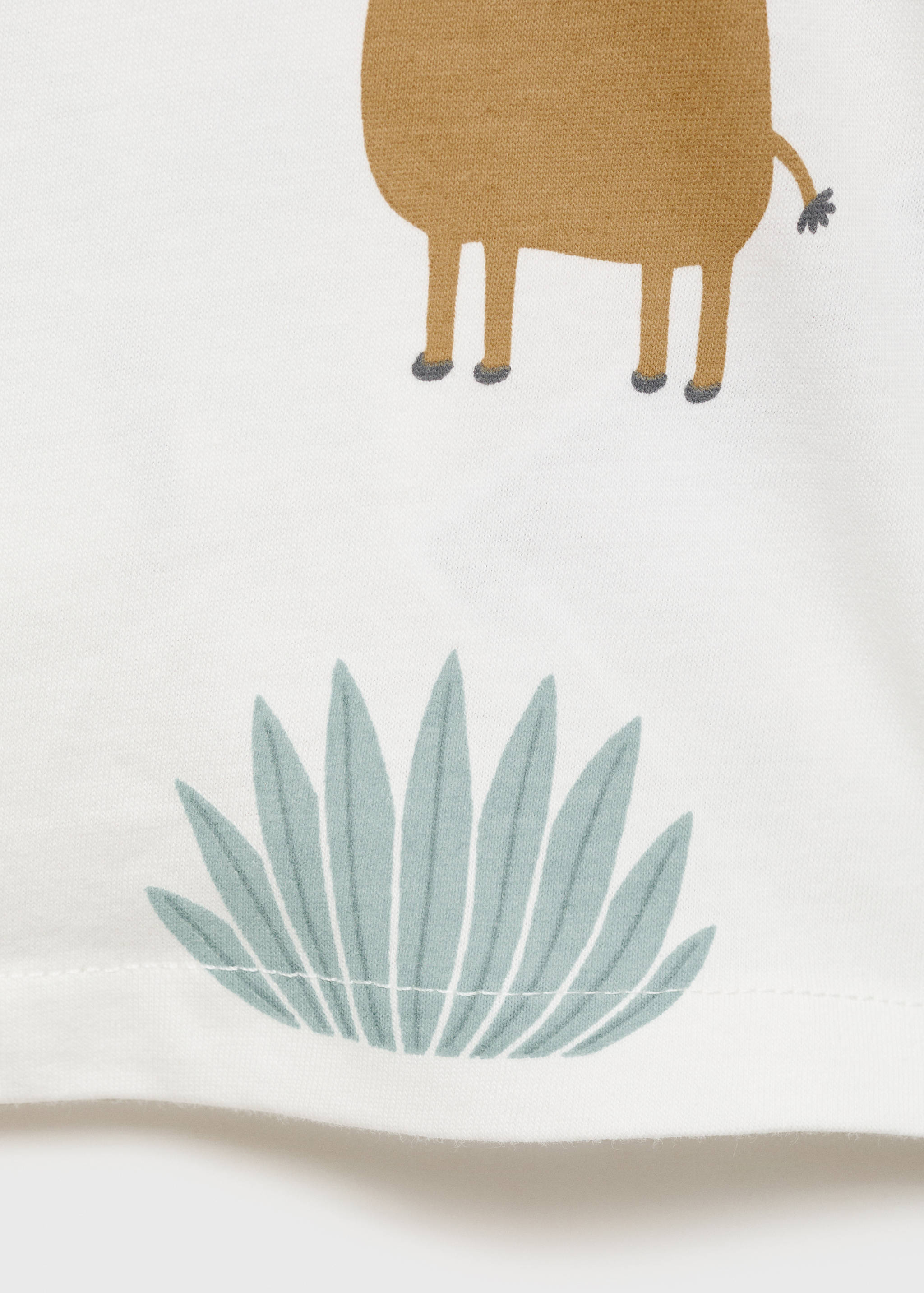 Printed cotton-blend t-shirt - Details of the article 0