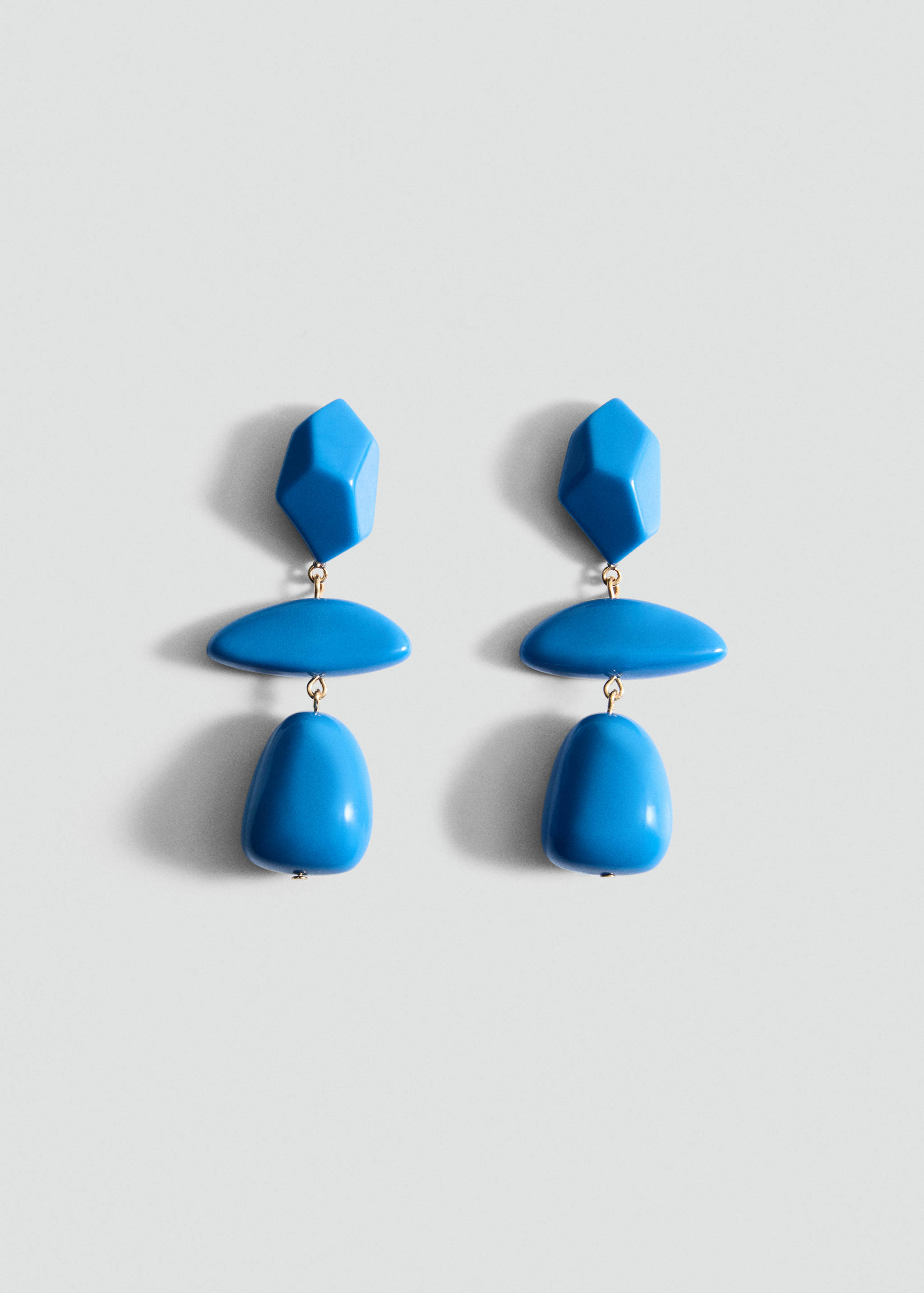 Resin Beaded Drop Earrings - Article without model