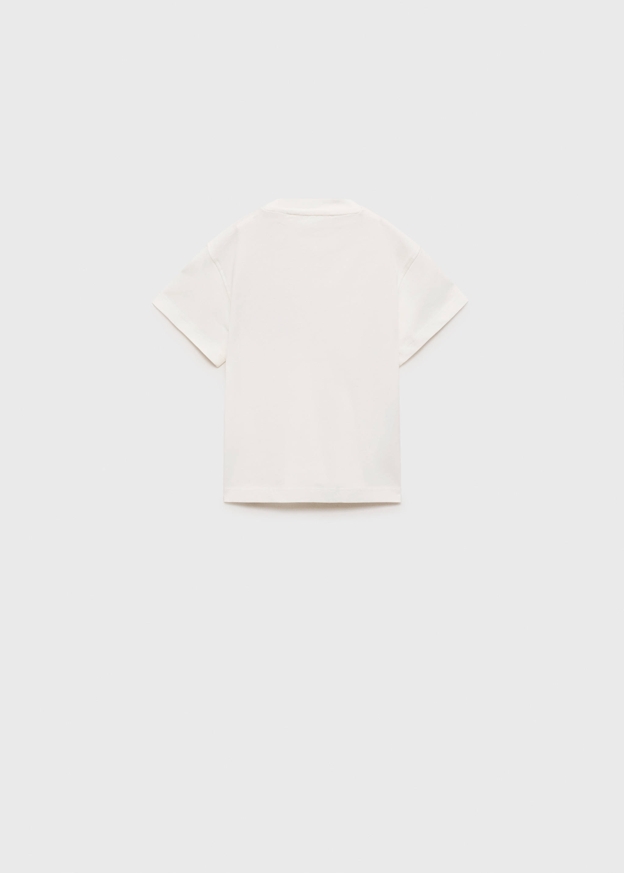 Patch cotton t-shirt - Reverse of the article