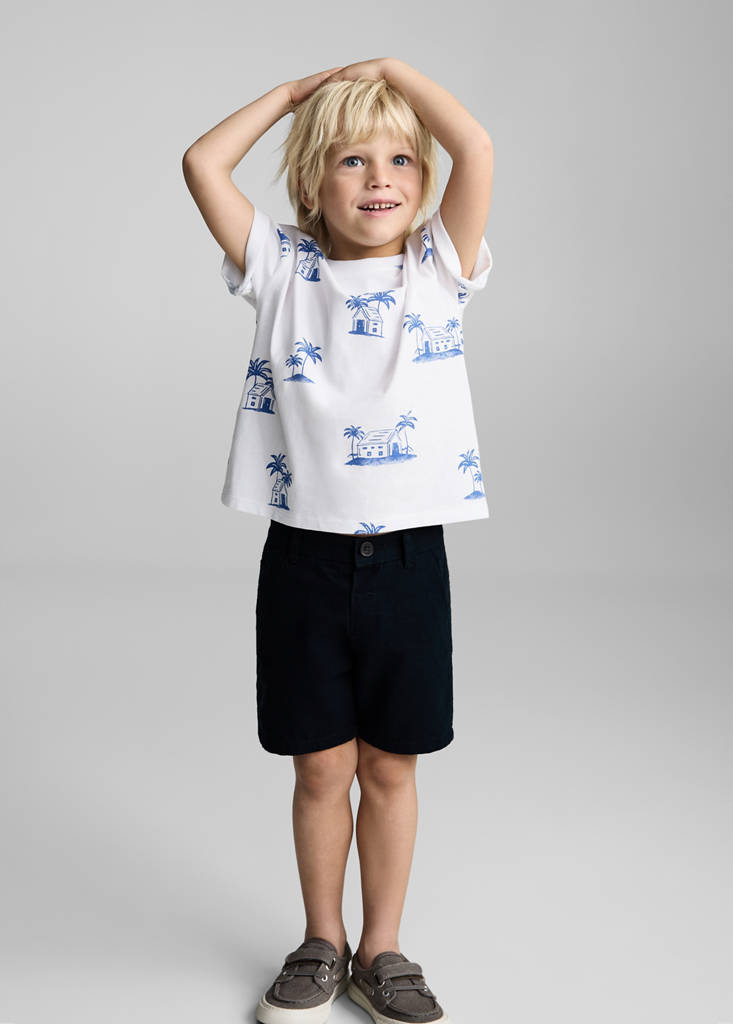 Palm print T-shirt — Off White