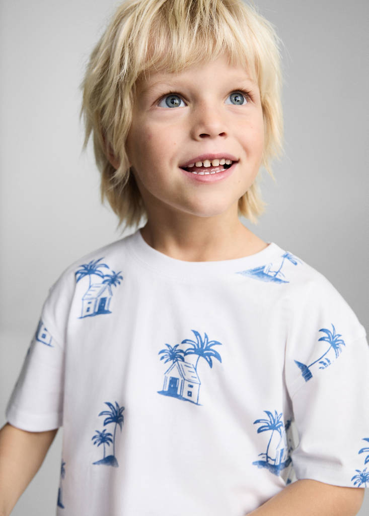 Palm print T-shirt — Off White