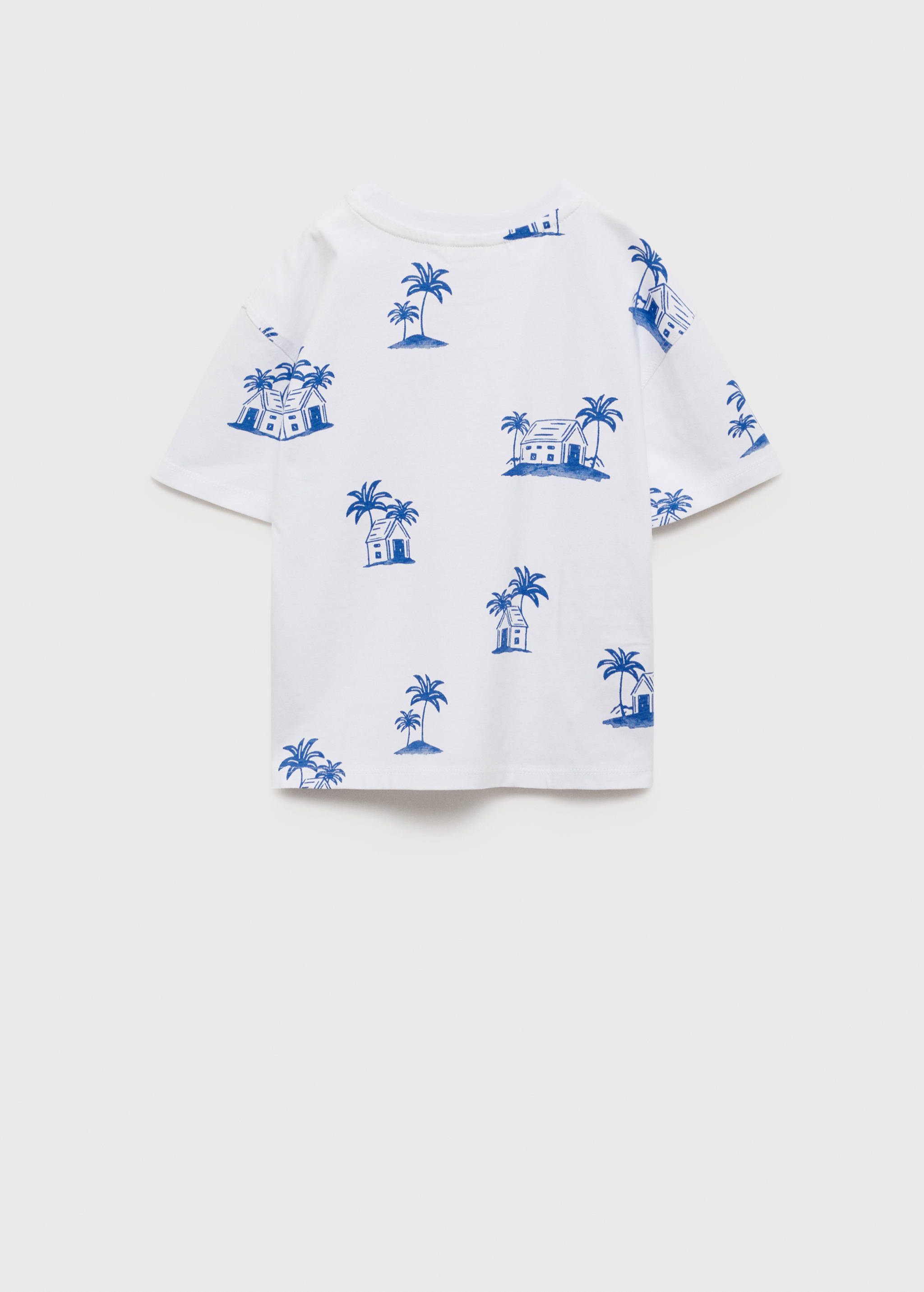 Palm print T-shirt - Reverse of the article