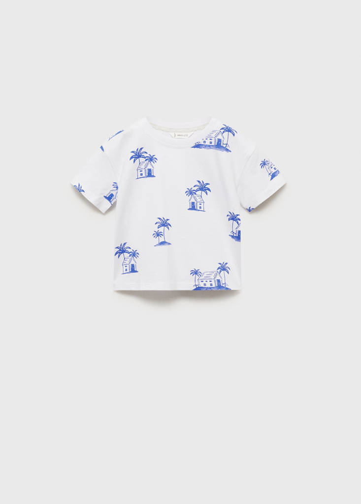 Palm print T-shirt — Off White