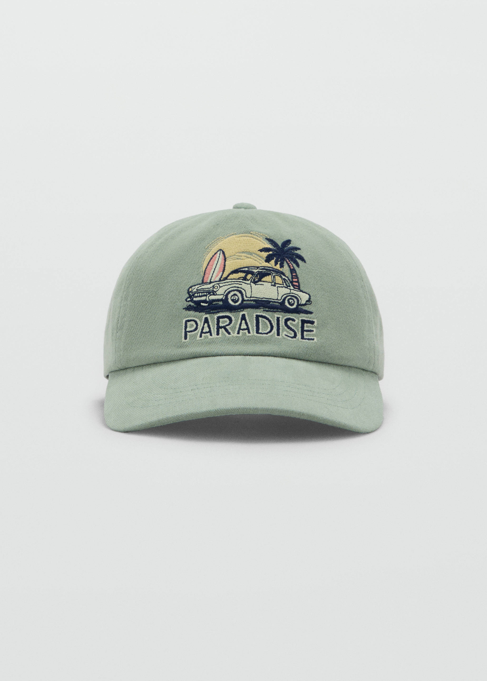 Gorra estampado tropical - Plano medio