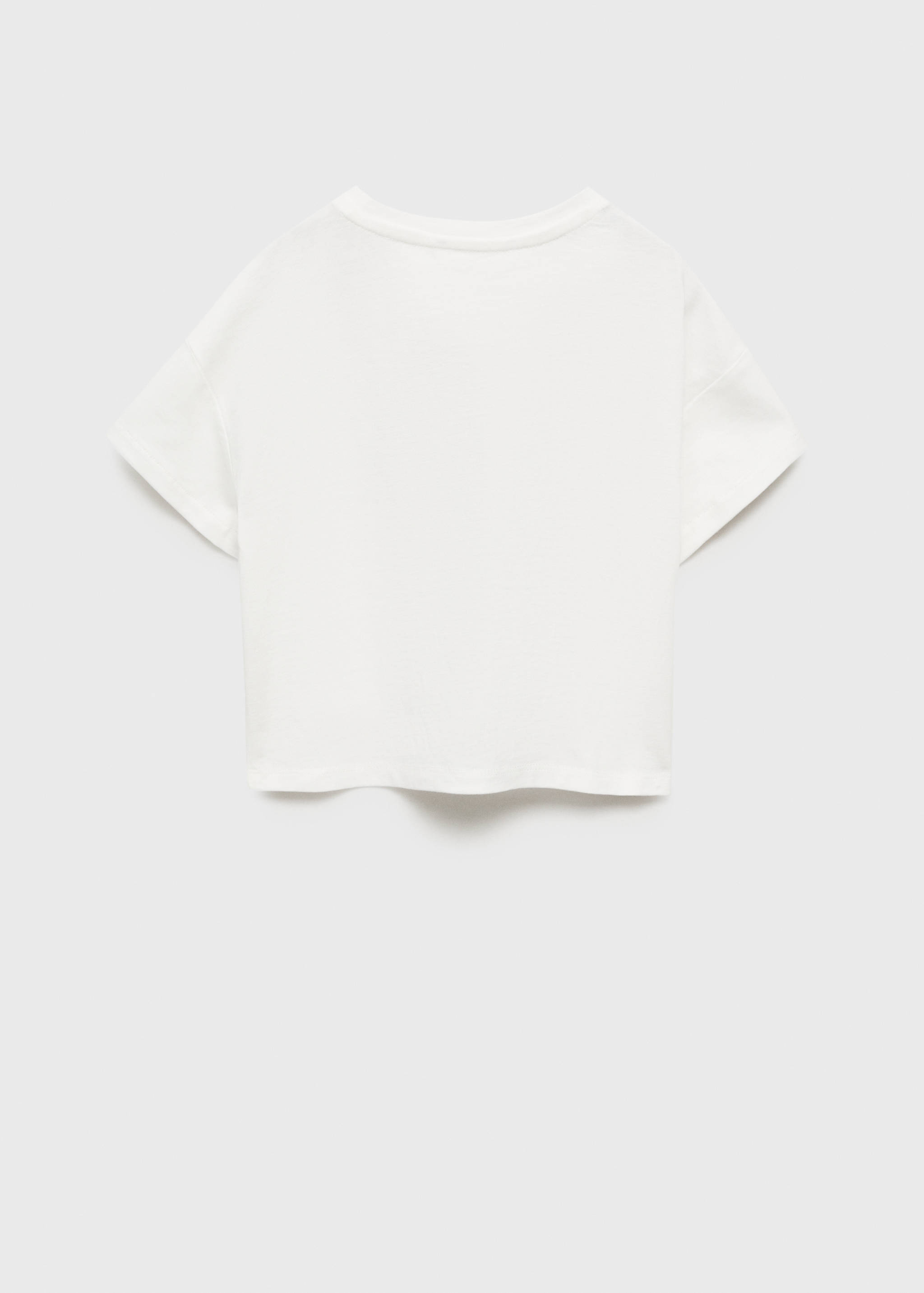 Floral cotton t-shirt - Reverse of the article