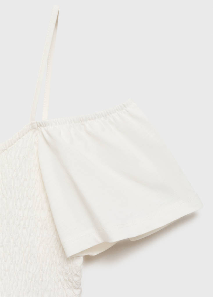 Ruffled top — Off White