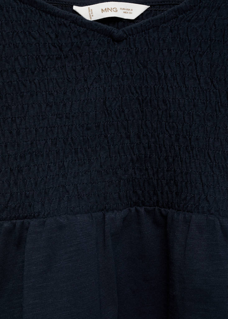 Ruffled top — Dark Navy