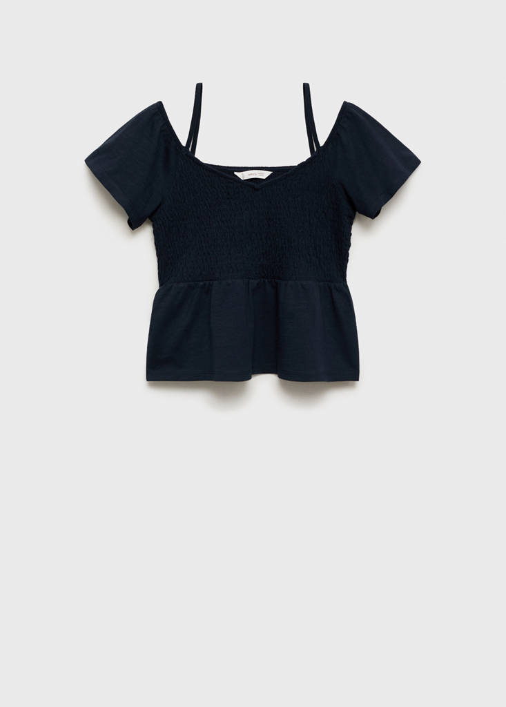 Ruffled top — Dark Navy