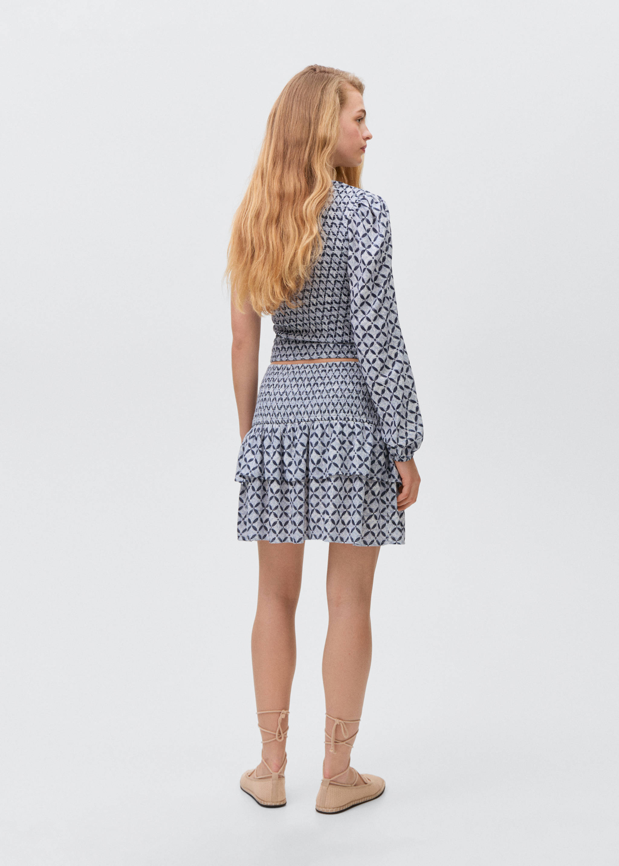 Top assimétrico estampado - Verso do artigo