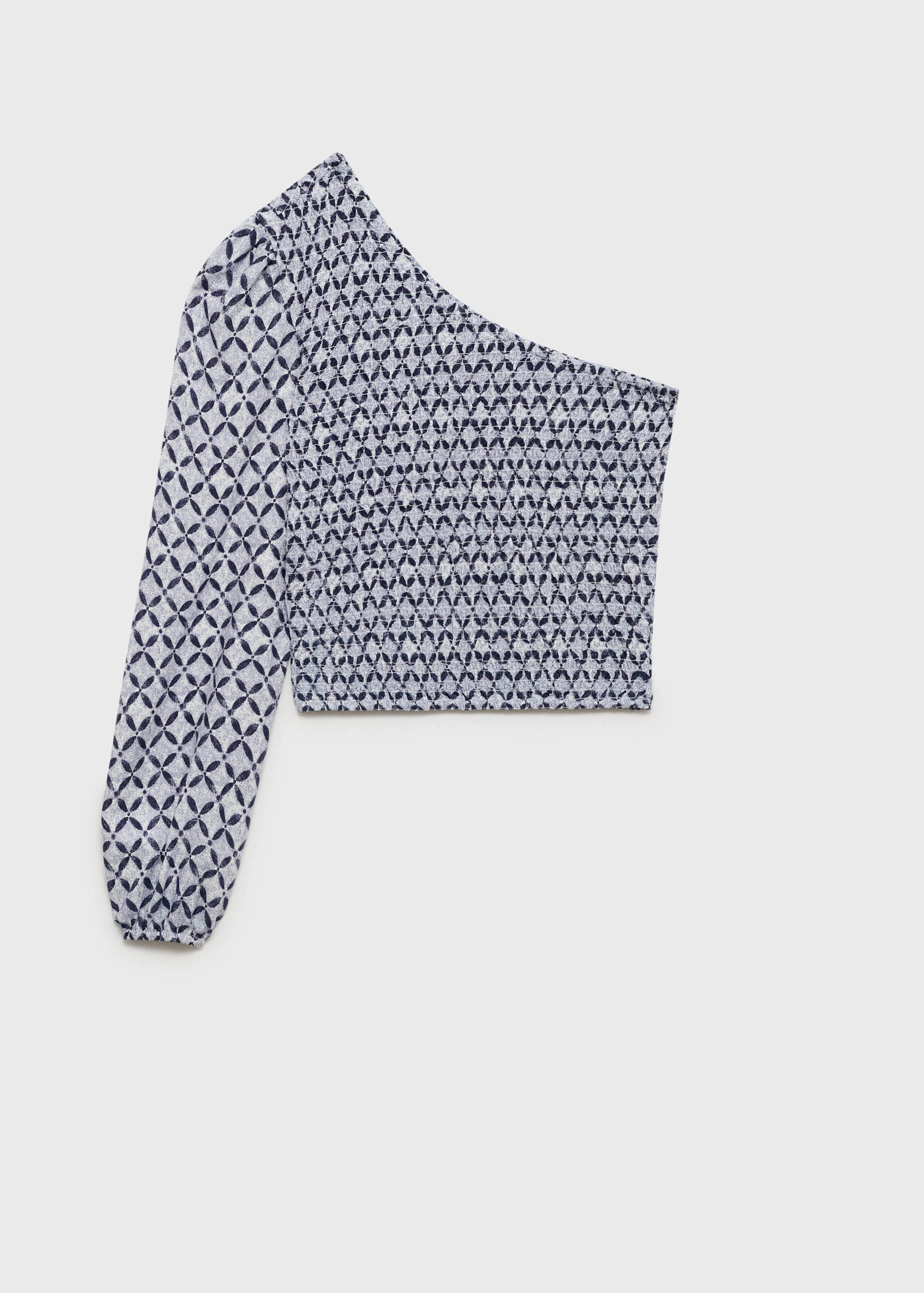 Top assimétrico estampado - Artigo sem modelo