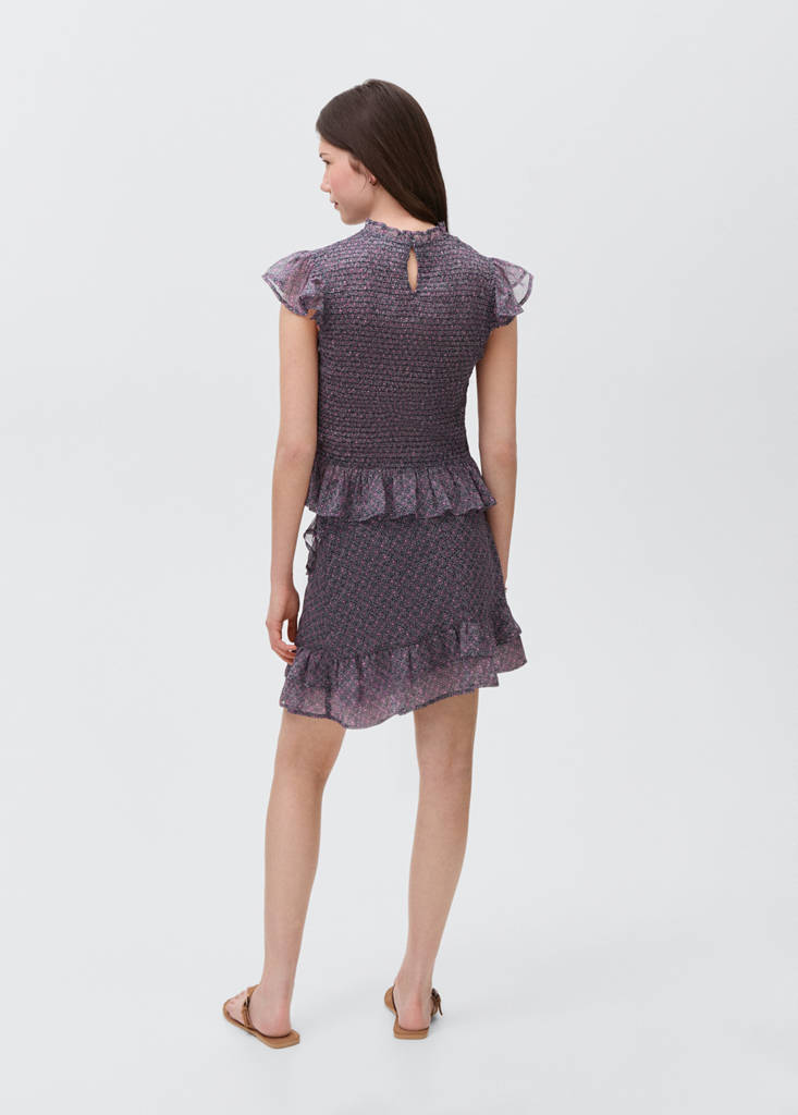 Ruffled top — Dark Navy