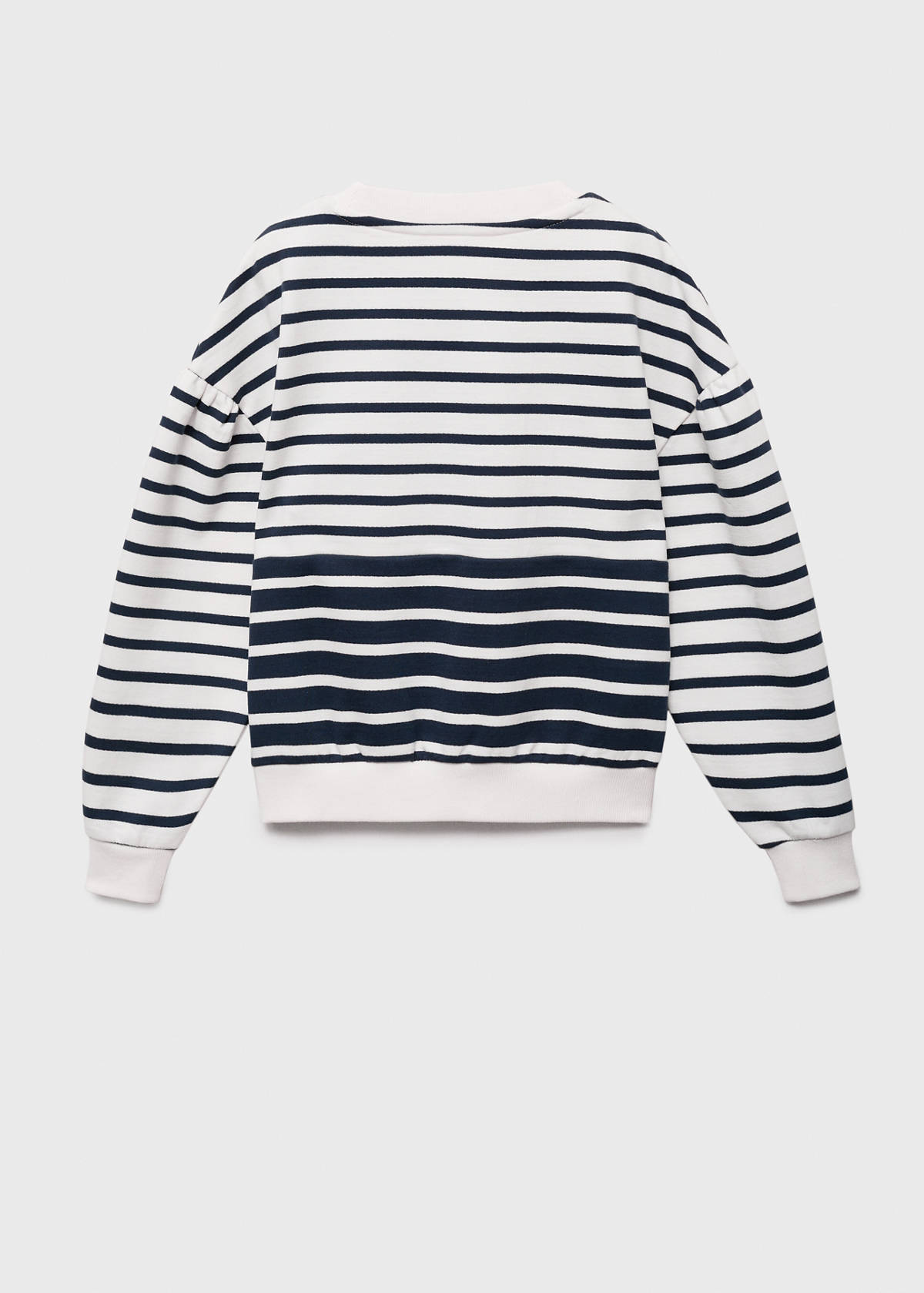 Striped print sweatshirt — Dark Navy