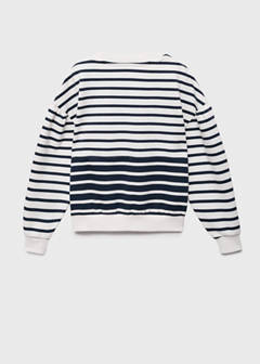 Striped print sweatshirt — Dark Navy 3
