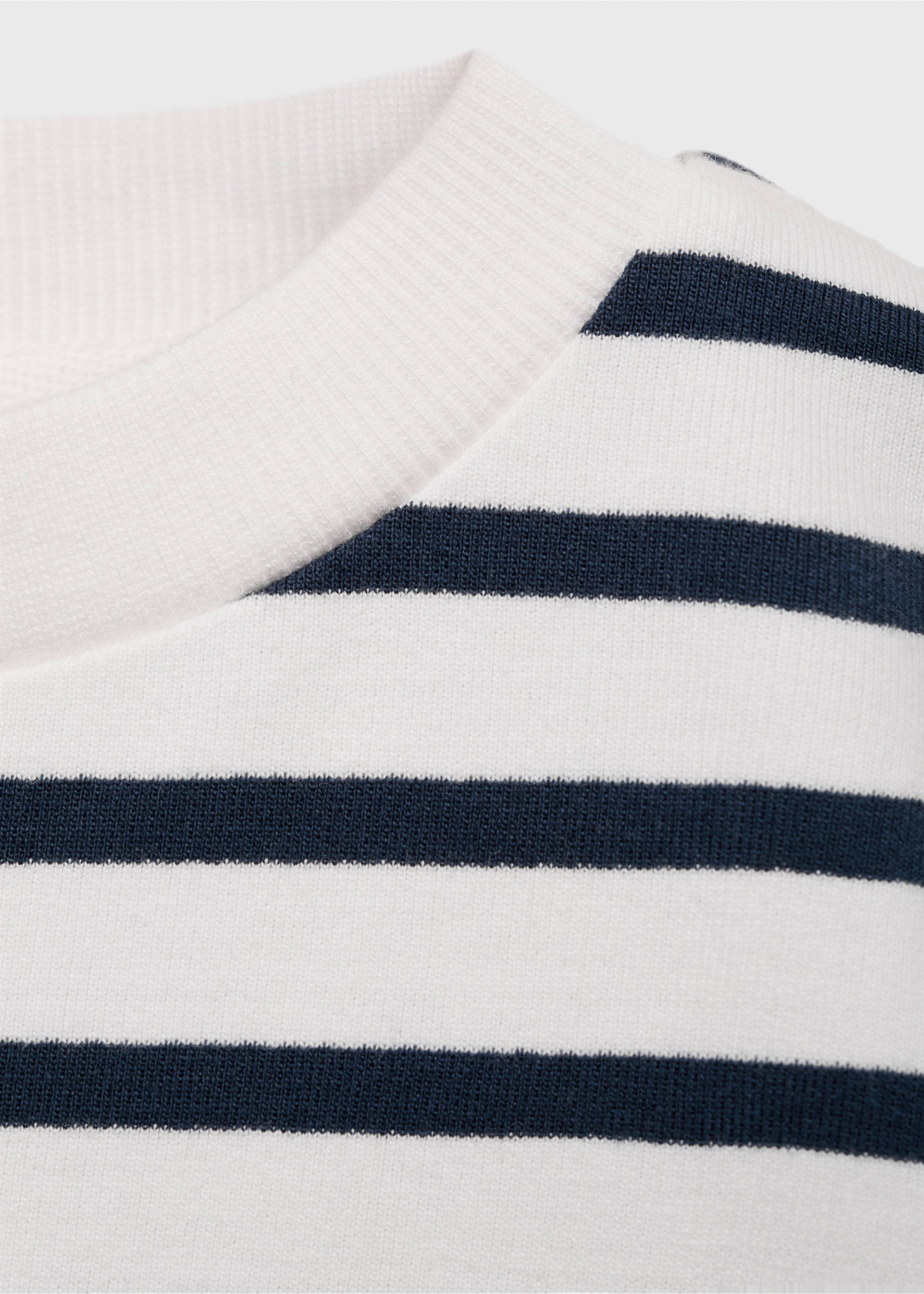 Striped print sweatshirt - Details of the article 8, Dark Navy. Ref: 87016347-00.