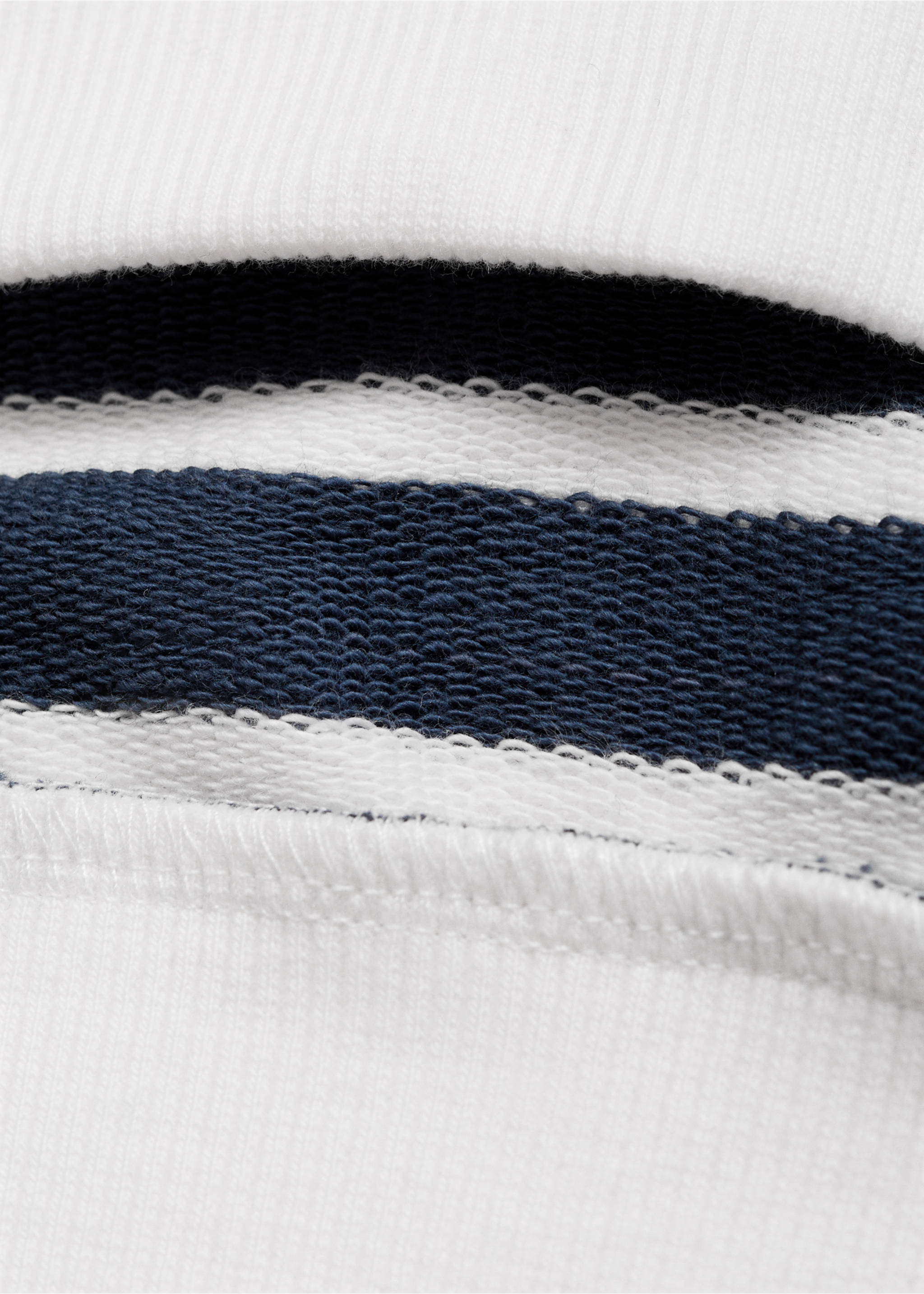 Striped print sweatshirt - Details of the article 0, Dark Navy. Ref: 87016347-00.