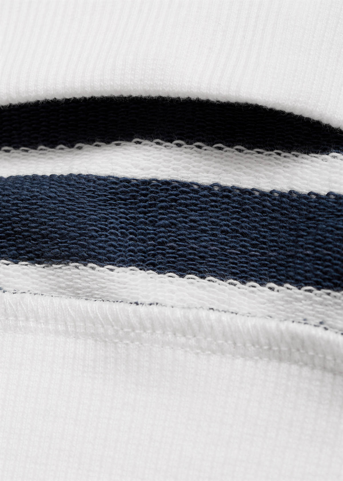 Striped print sweatshirt — Dark Navy