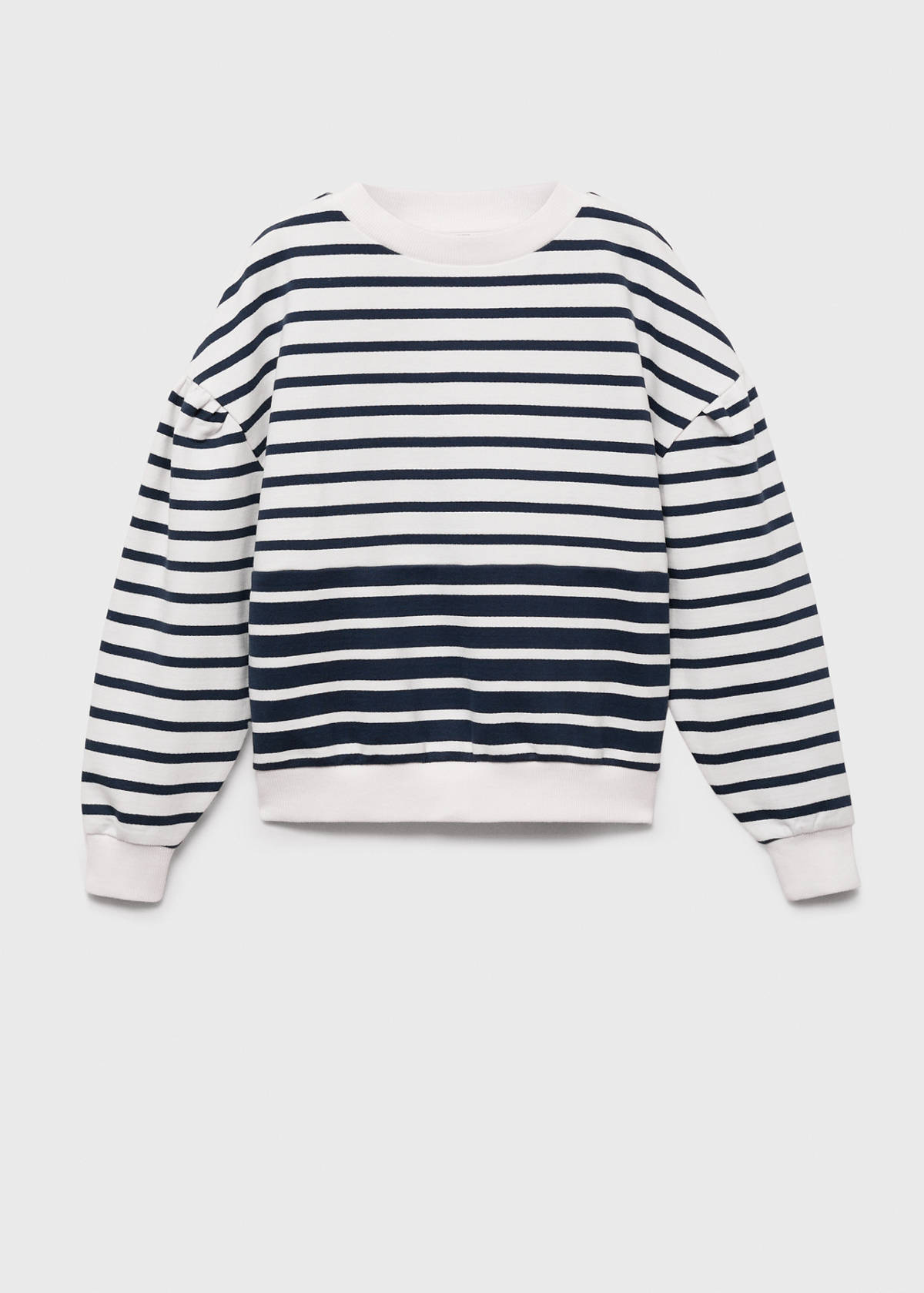 Striped print sweatshirt — Dark Navy