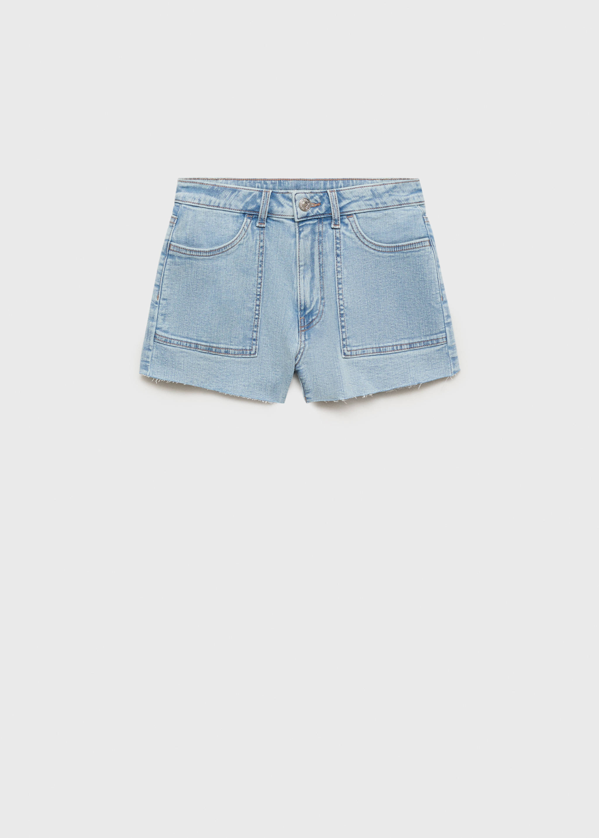 Frayed low-waist shorts - Article without model
