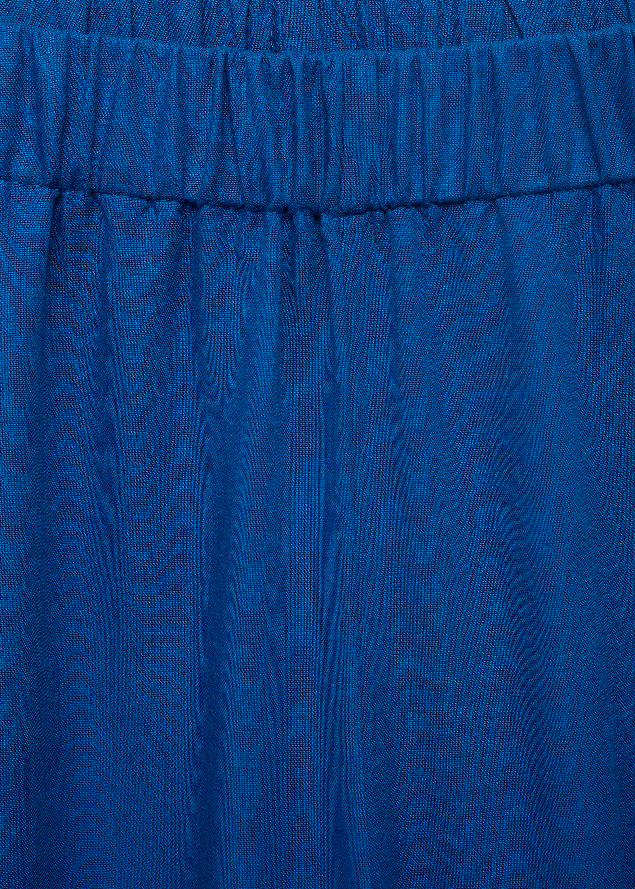 Straight linen-blend pants - Details of the article 8