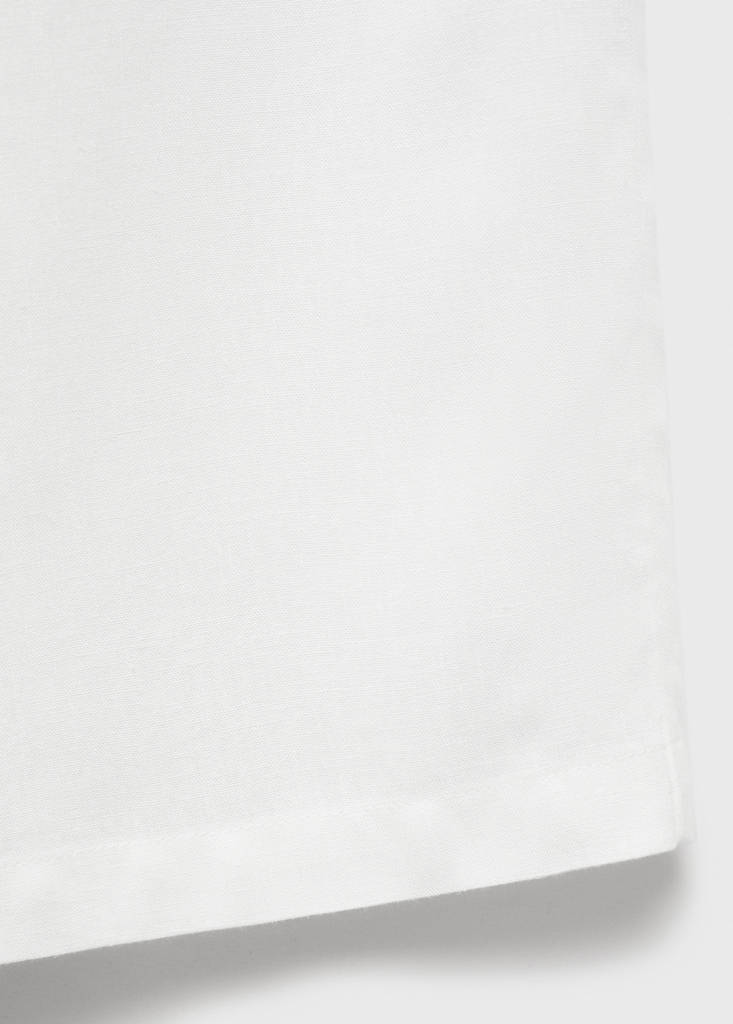 Straight linen-blend trousers — Off White