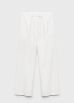 Straight linen-blend trousers — Off White 3