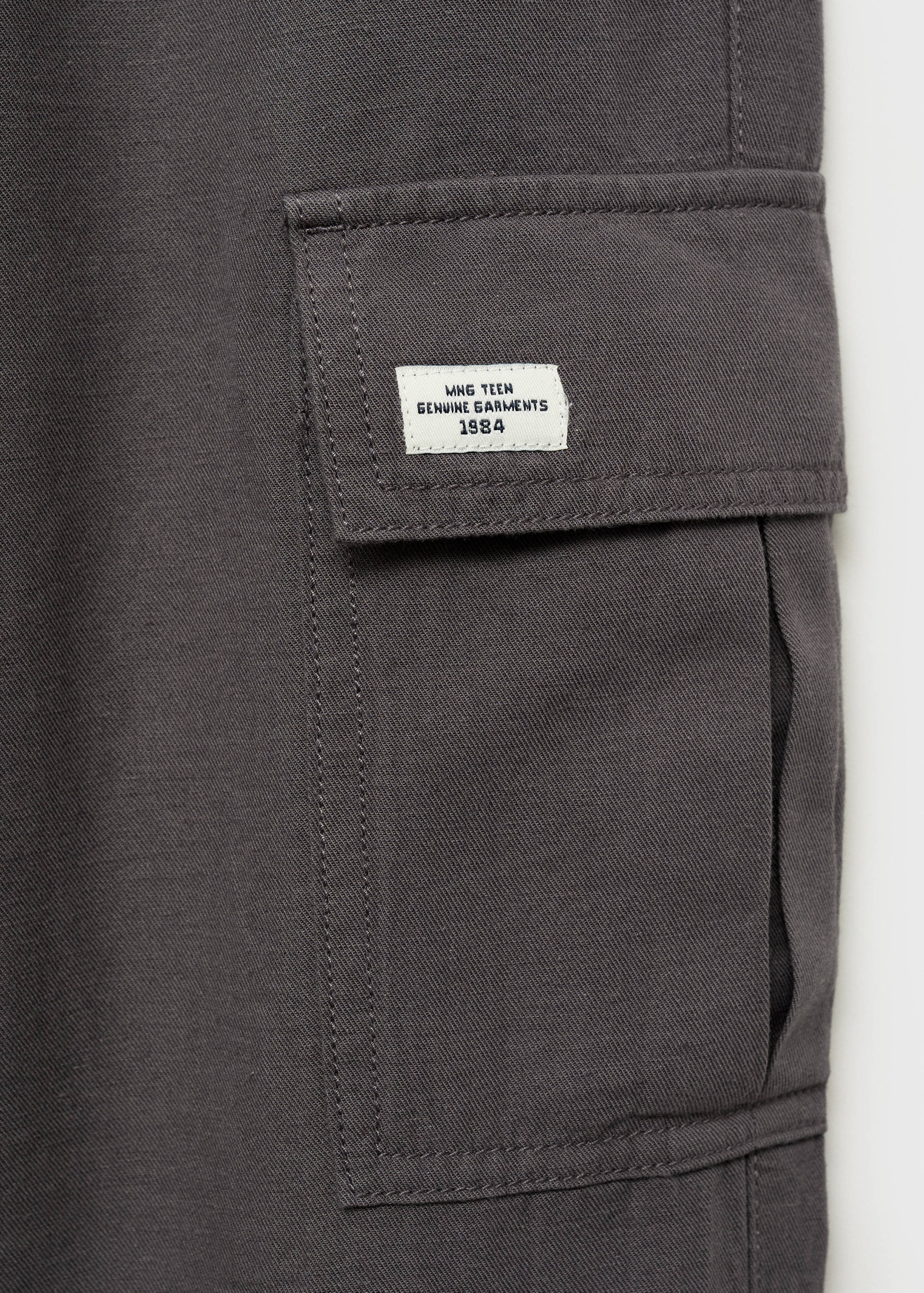 Cotton-linen cargo trousers - Details of the article 0