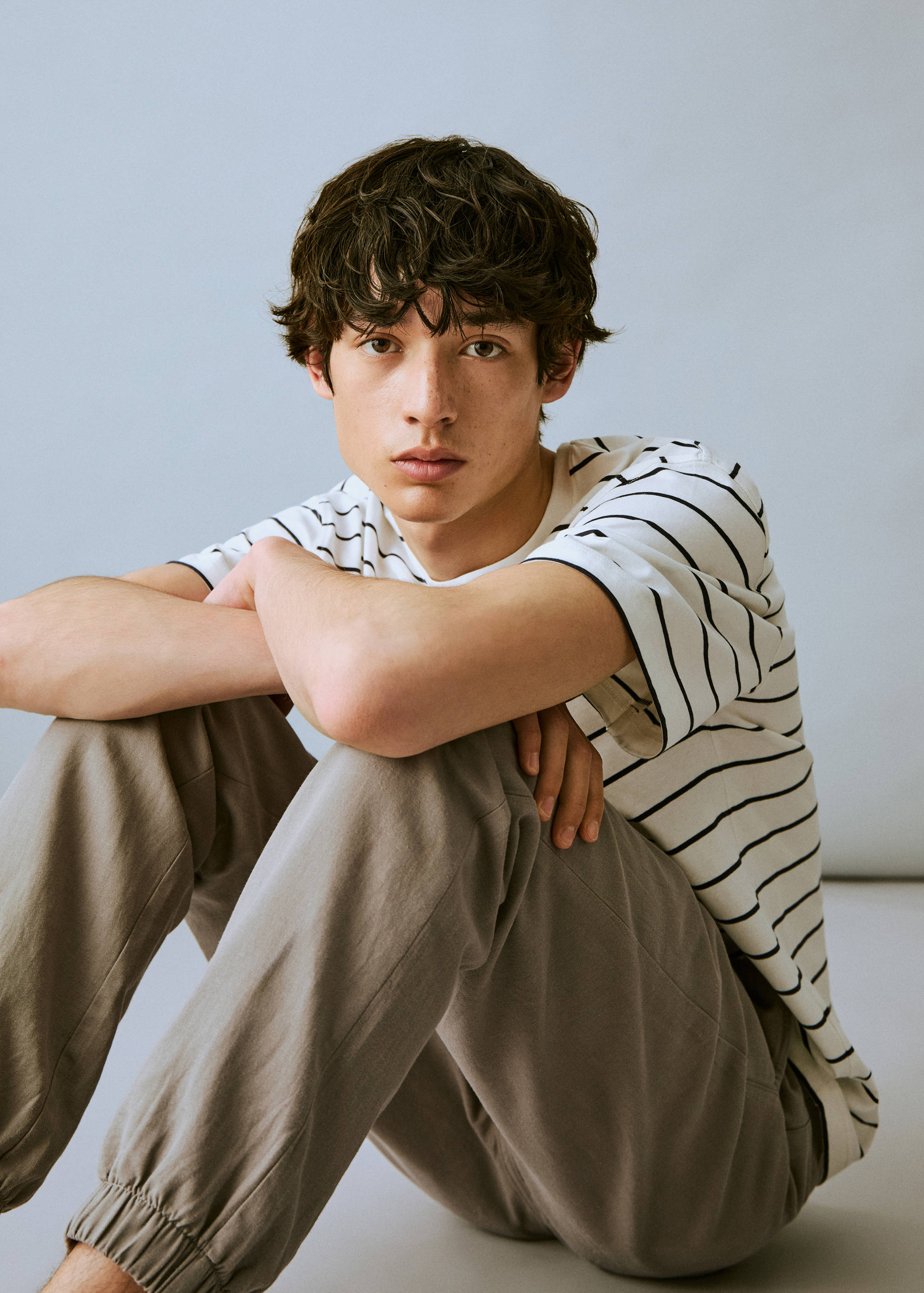 Cotton-linen jogger trousers - Details of the article 2