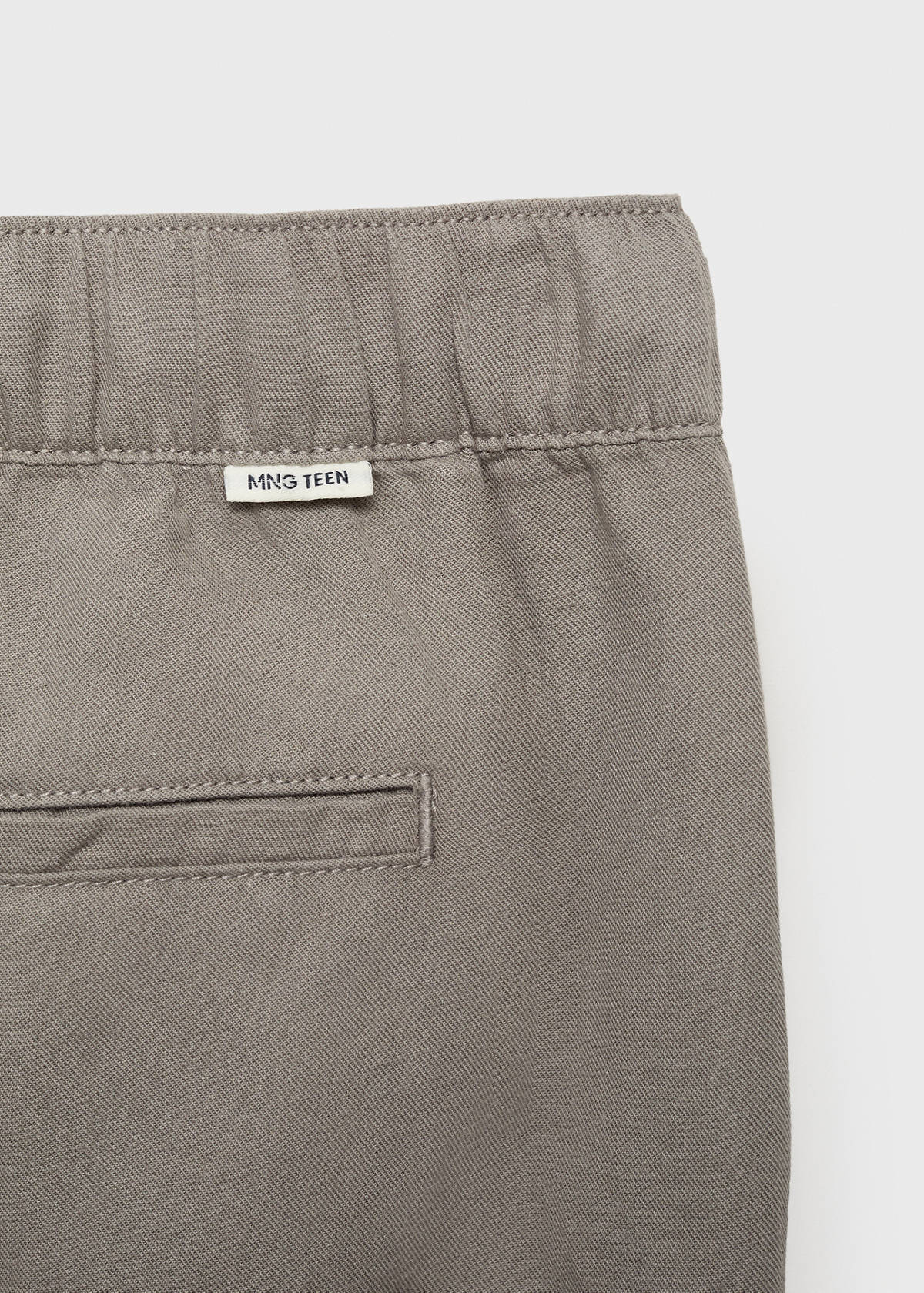 Cotton-linen jogger trousers — Khaki