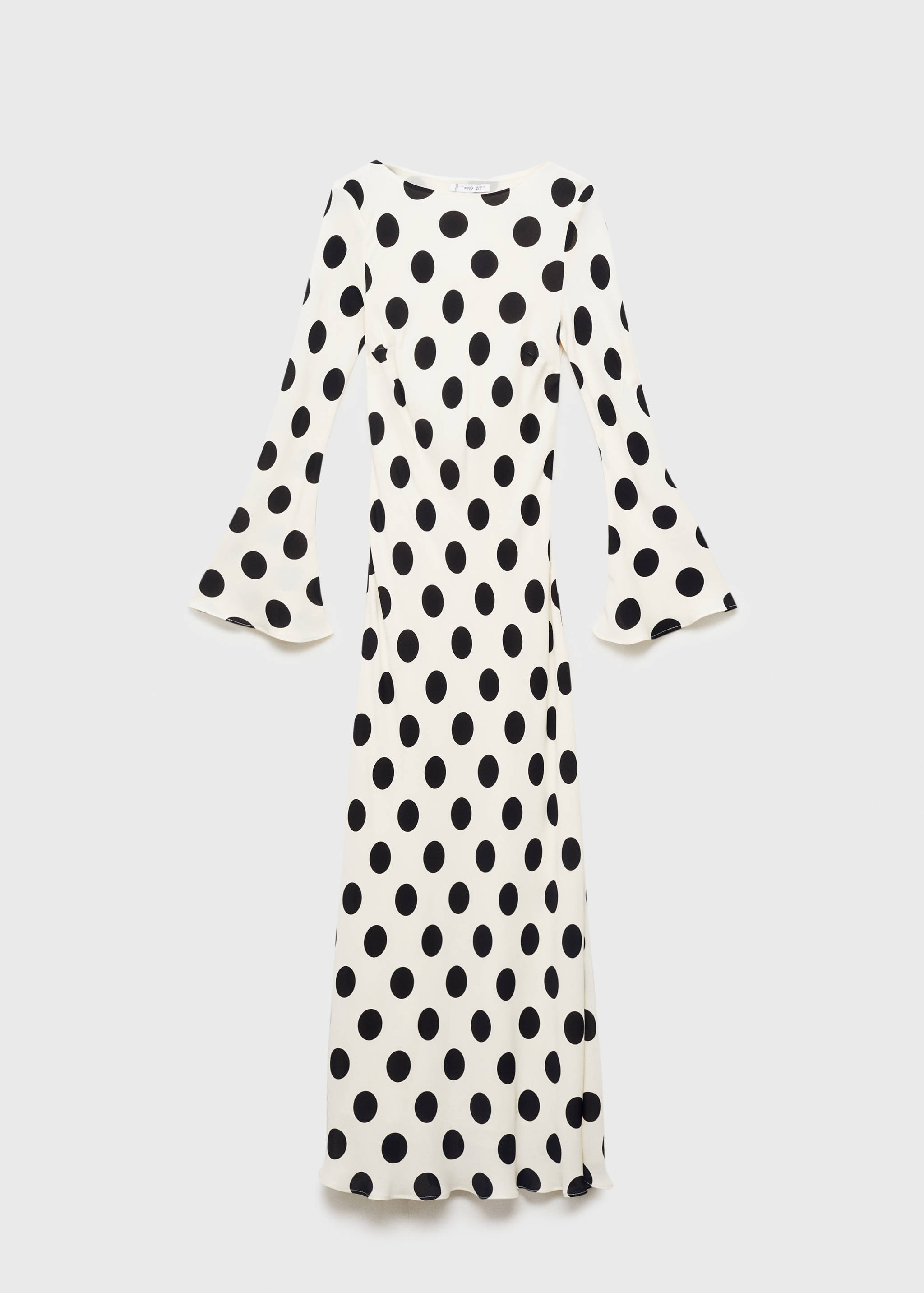Flared sleeve polka-dot dress - Article without model