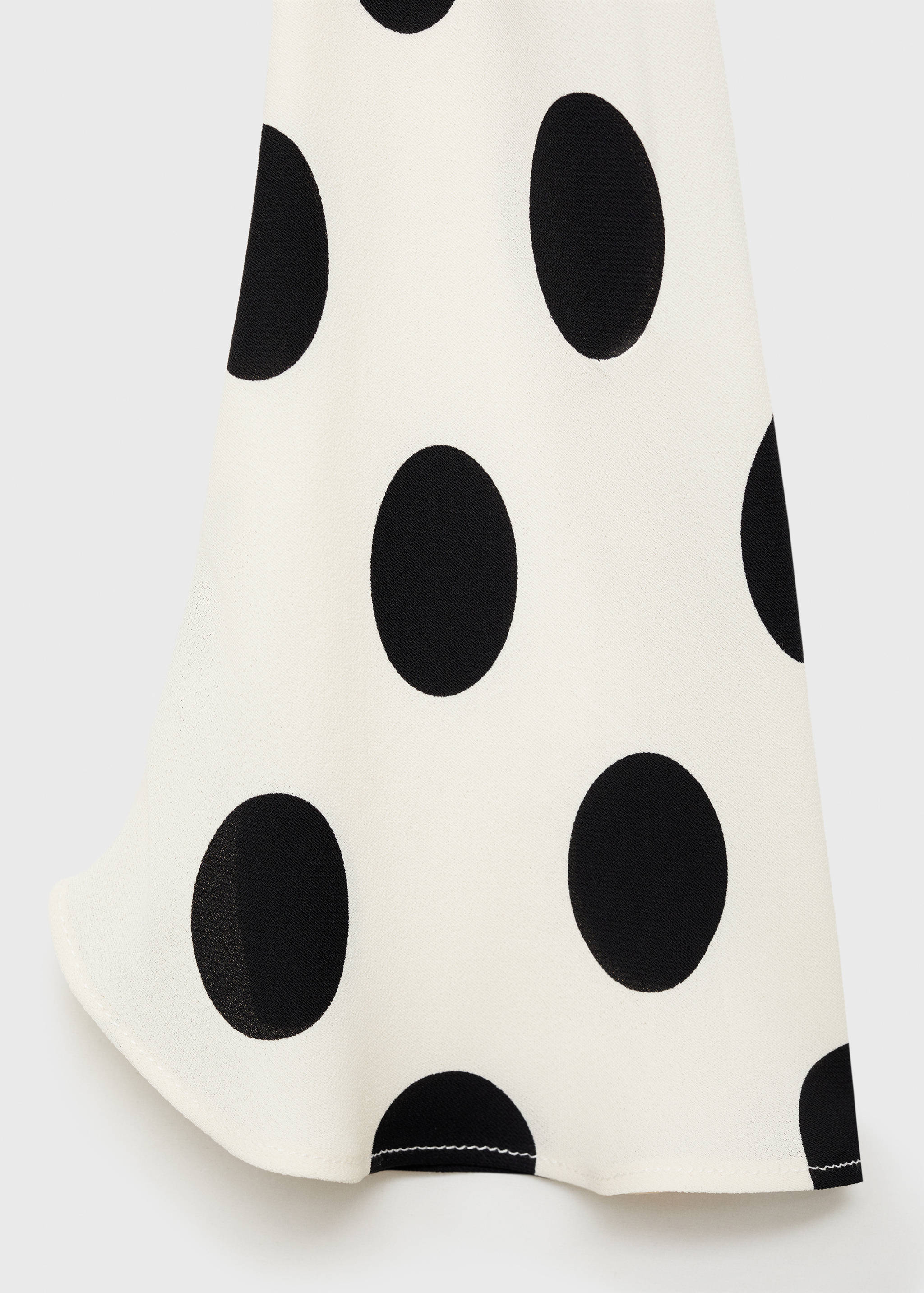Flared sleeve polka-dot dress - Details of the article 8