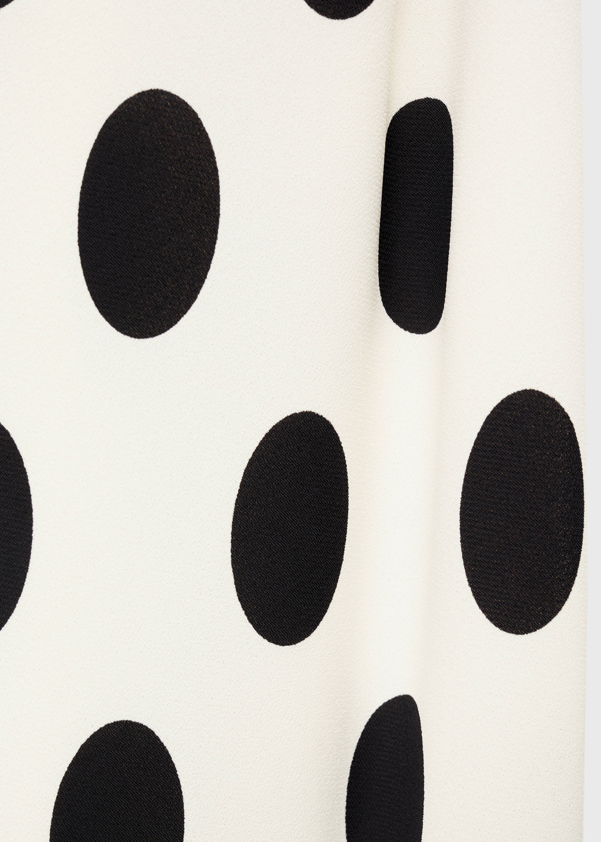 Flared sleeve polka-dot dress - Details of the article 0