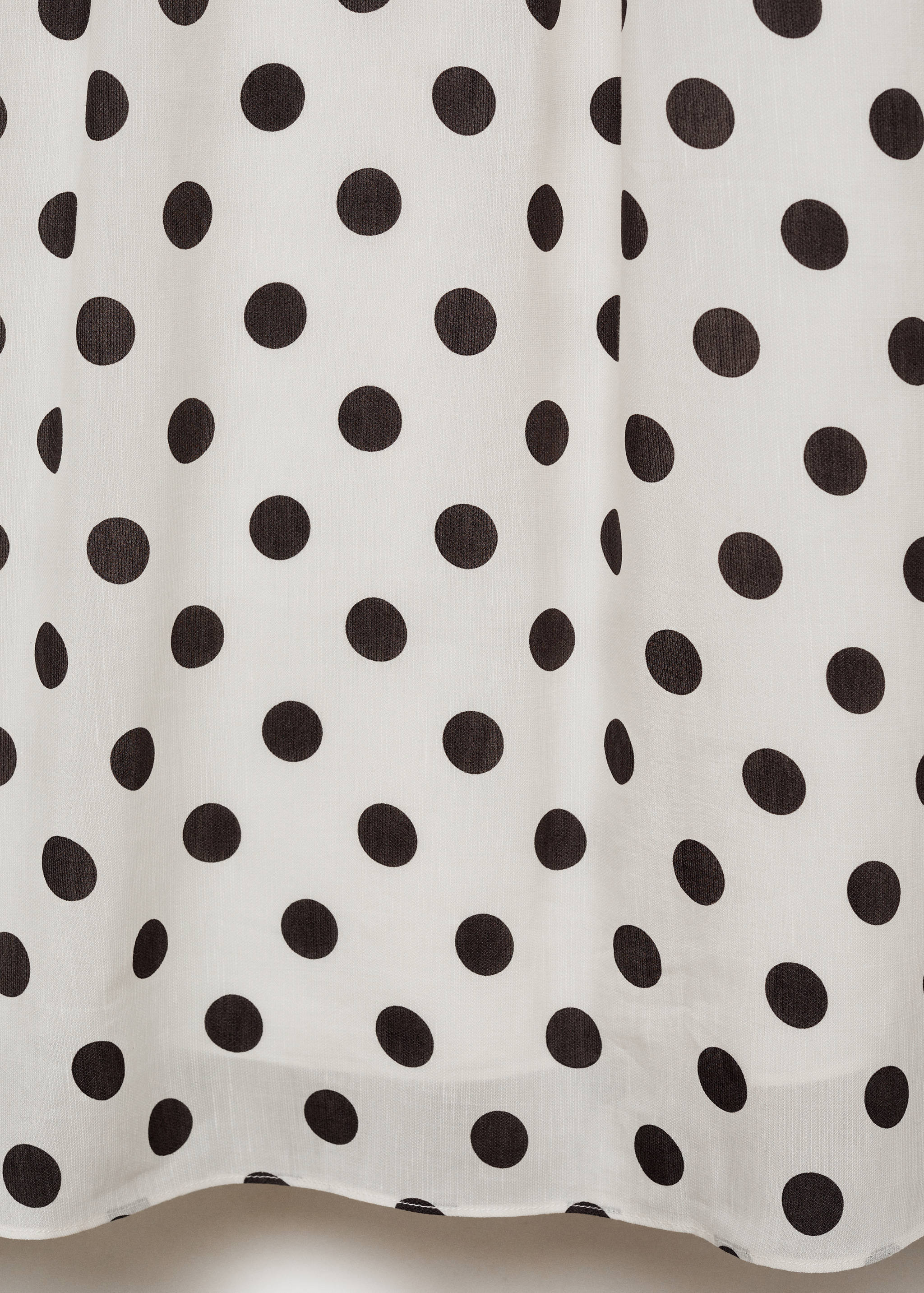 Polka-dot dress with draped body - Details of the article 0