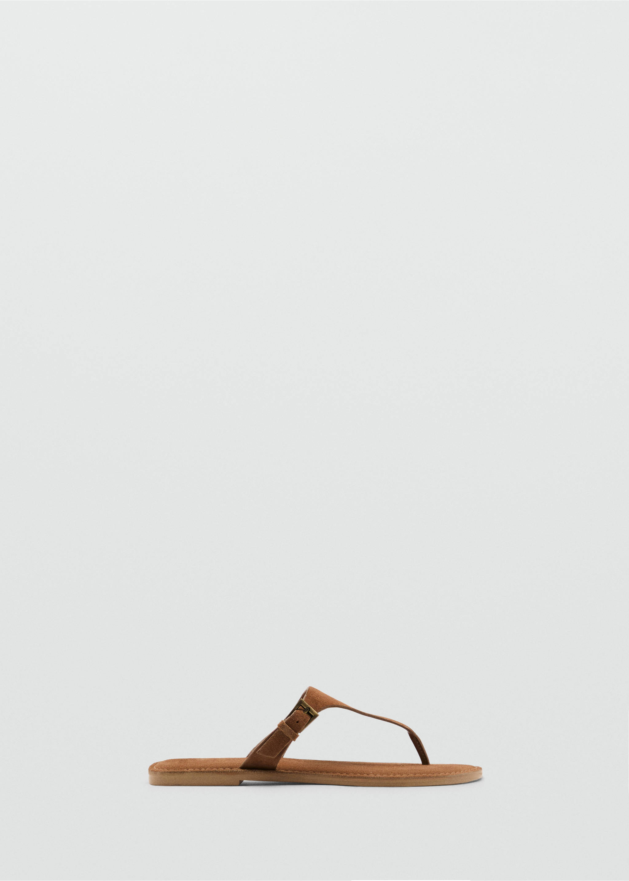 Buckle leather sandals - Article without model, Sand. Ref: 87016364-00.