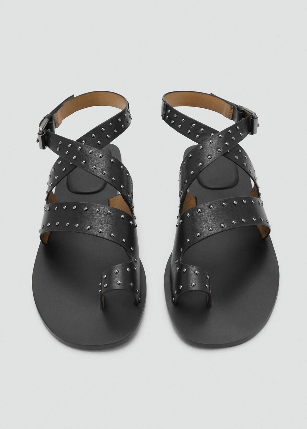 Studded sandals — Black