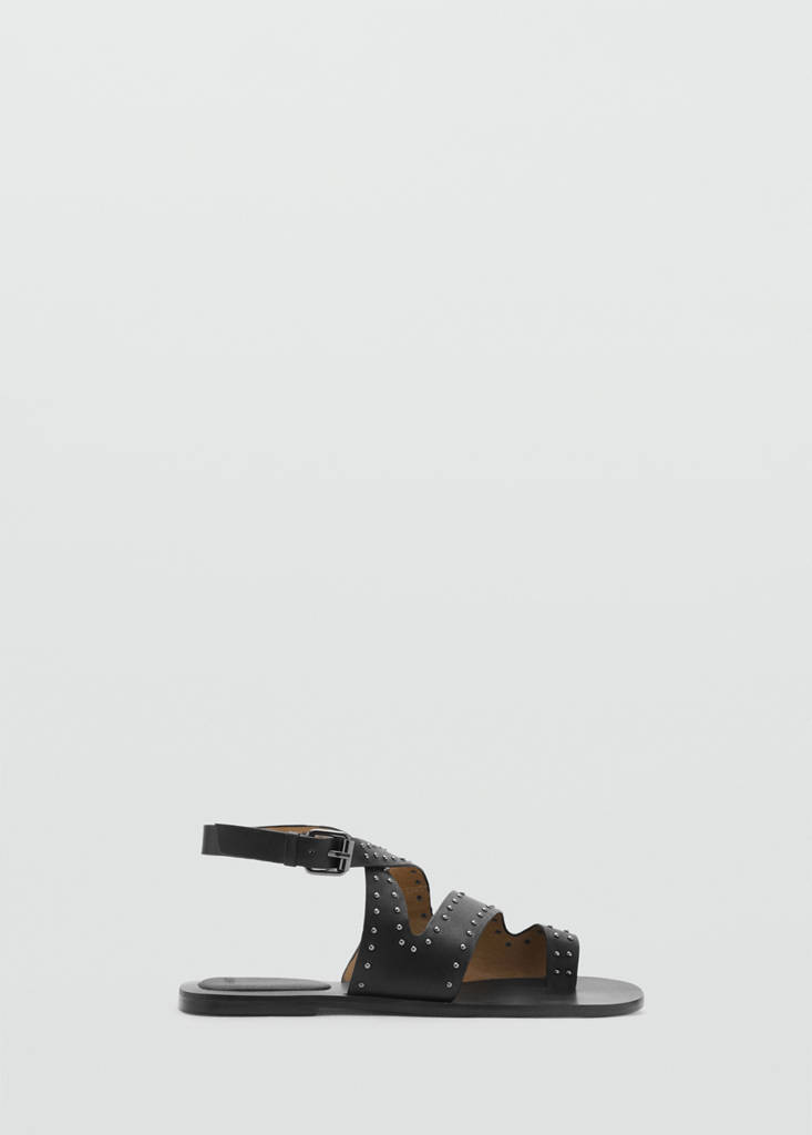 Studded sandals — Black