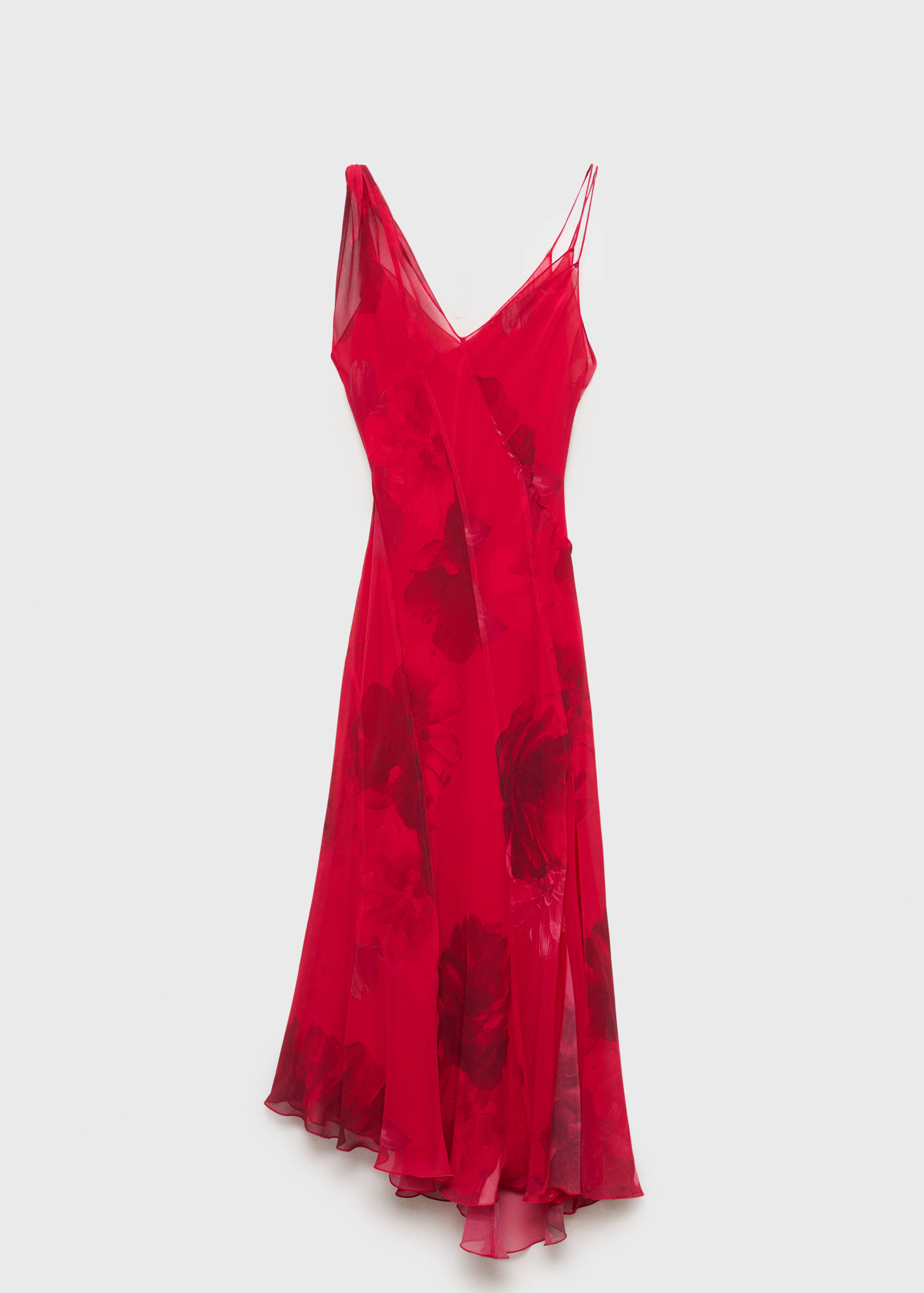 Φόρεμα ασύμμετρο φλοράλ - Προϊόν χωρίς μοντέλο