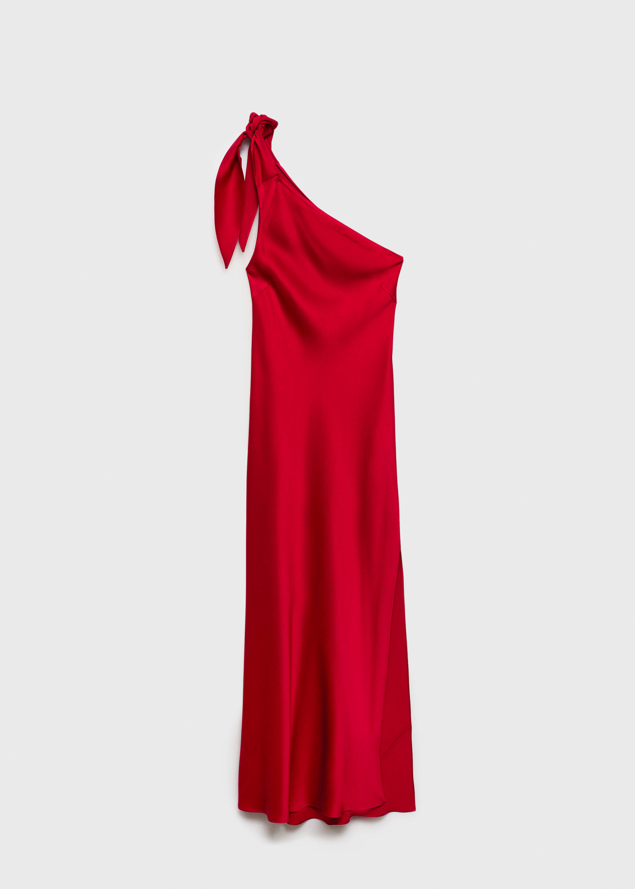 Satin dress with bow - Article without model