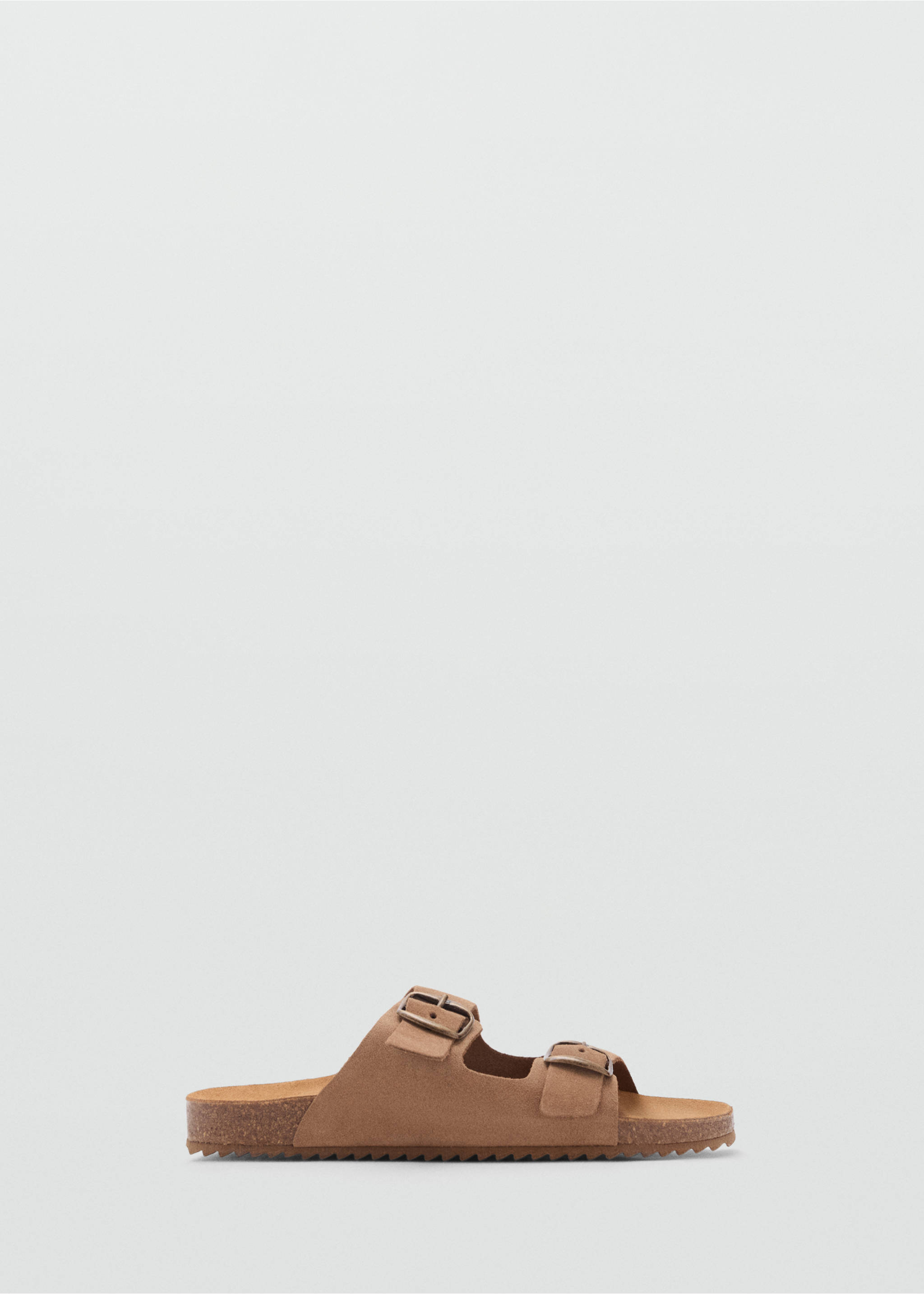 Buckles leather sandal - Article without model, Medium Brown. Ref: 87016382-00.