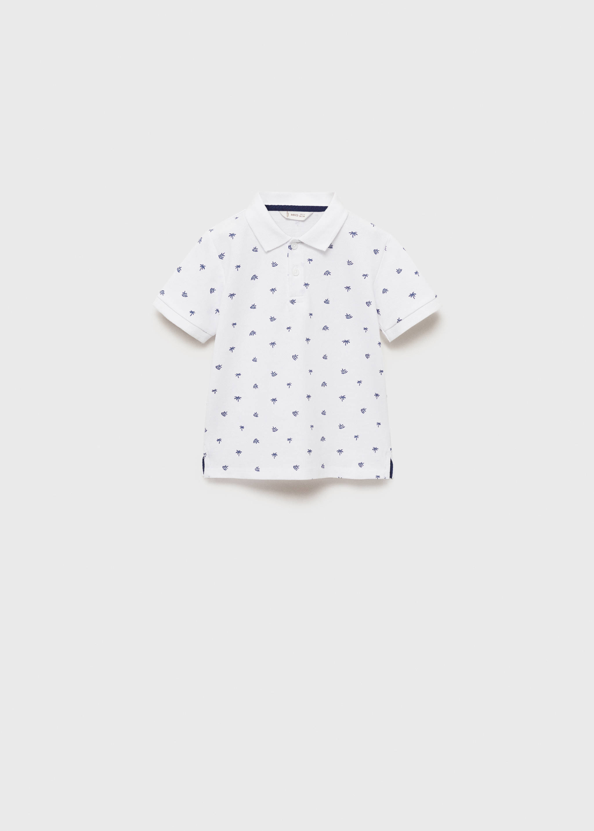 Printed cotton polo shirt - Article without model