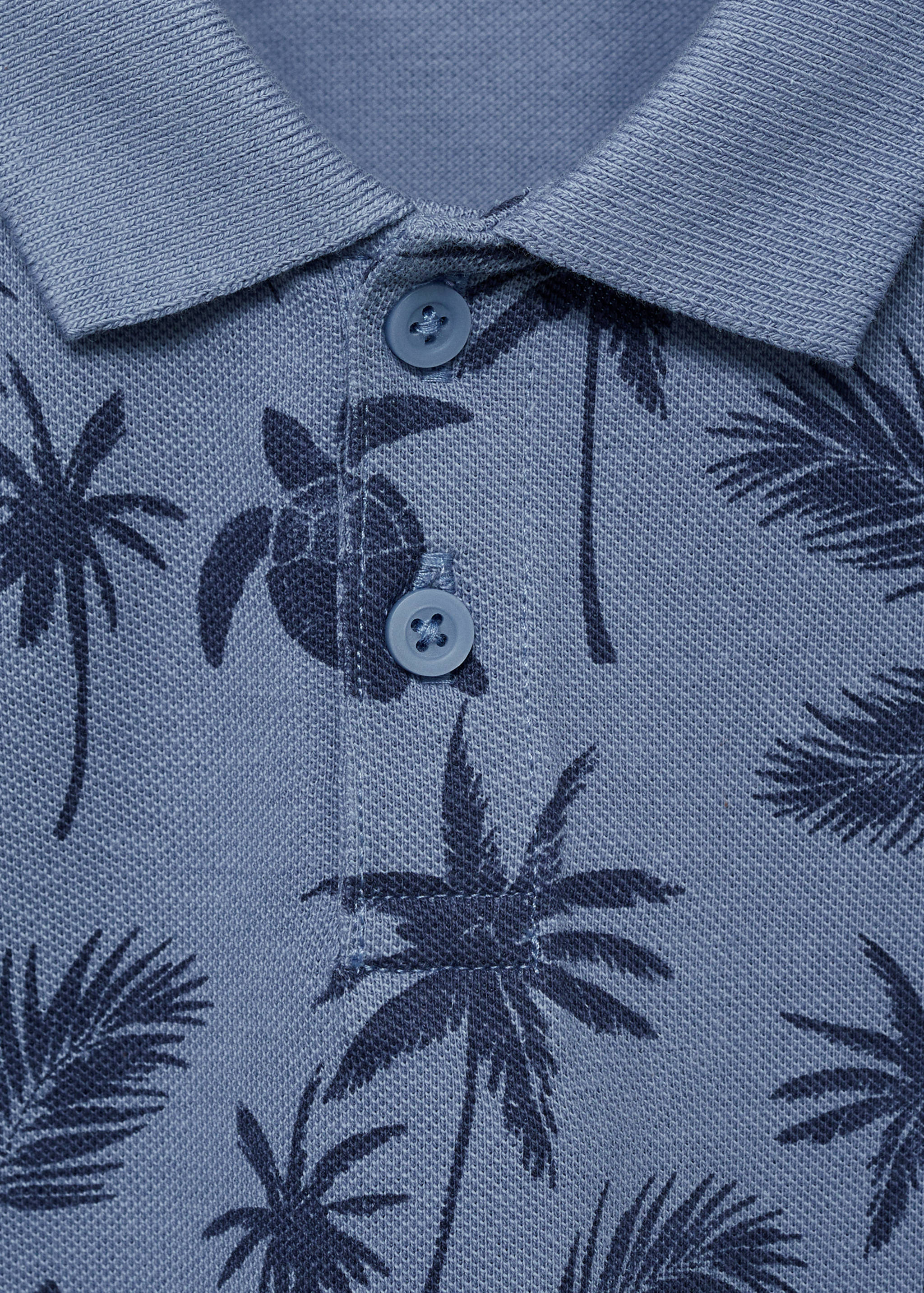 Printed cotton polo shirt - Details of the article 8