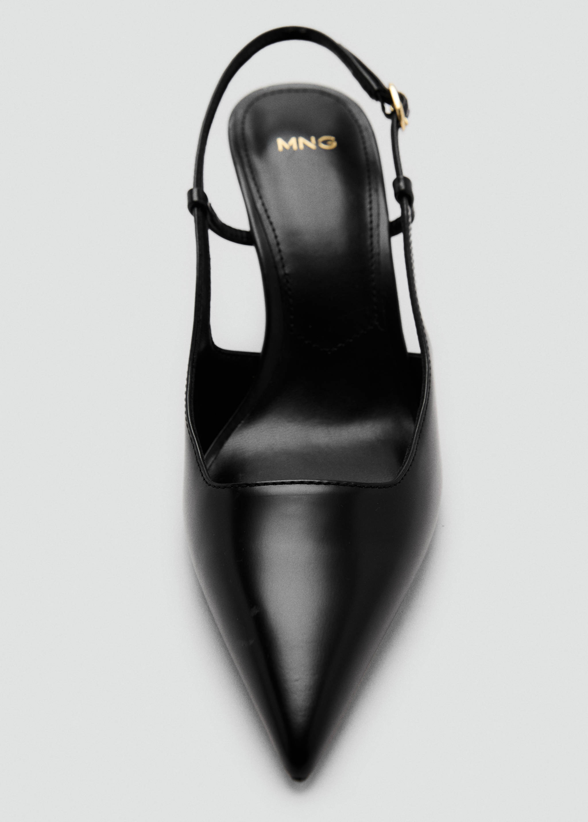 Pointed-toe leather heeled shoes - Details of the article 1