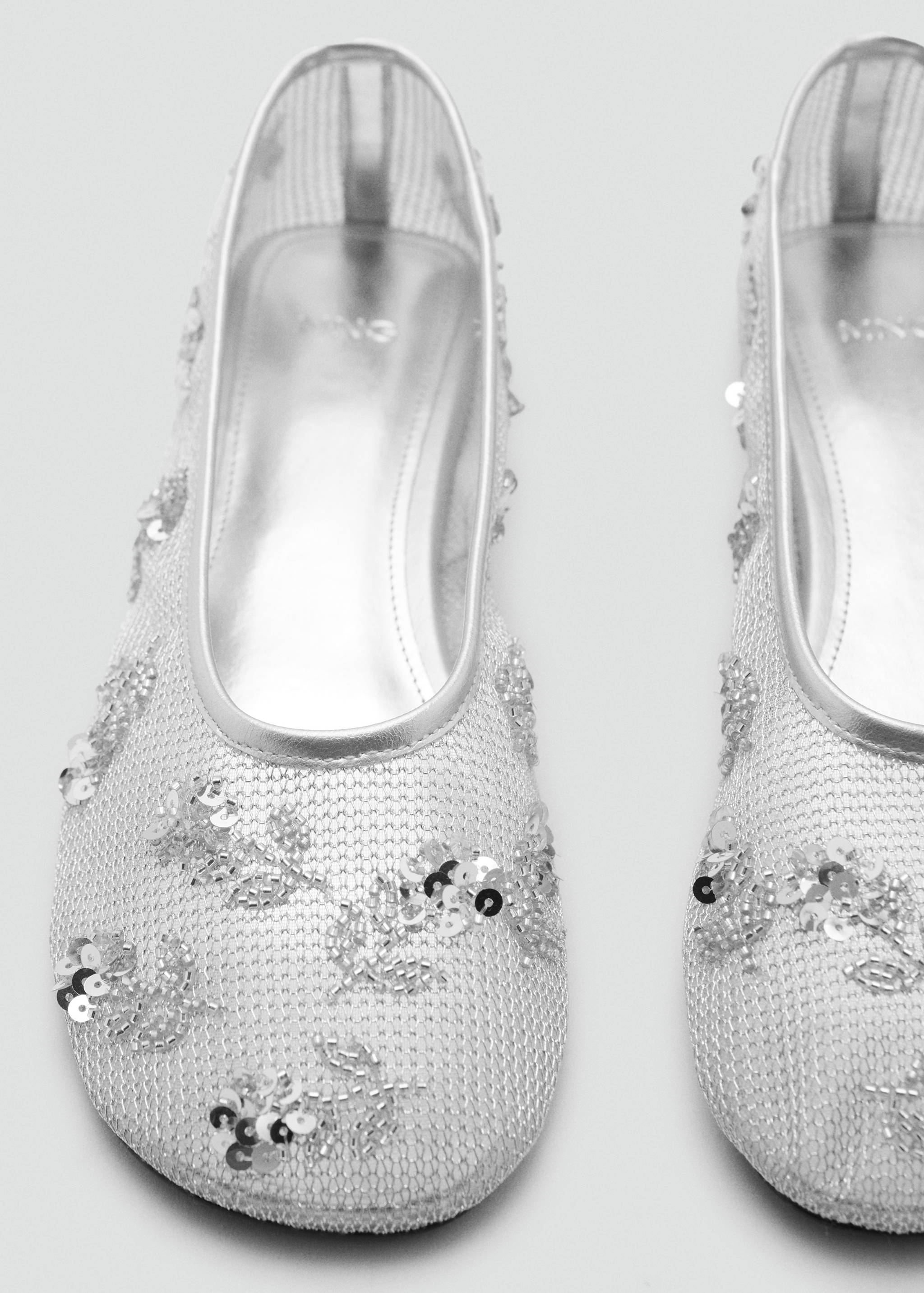 Sequin embroidered mesh ballerina - Details of the article 1