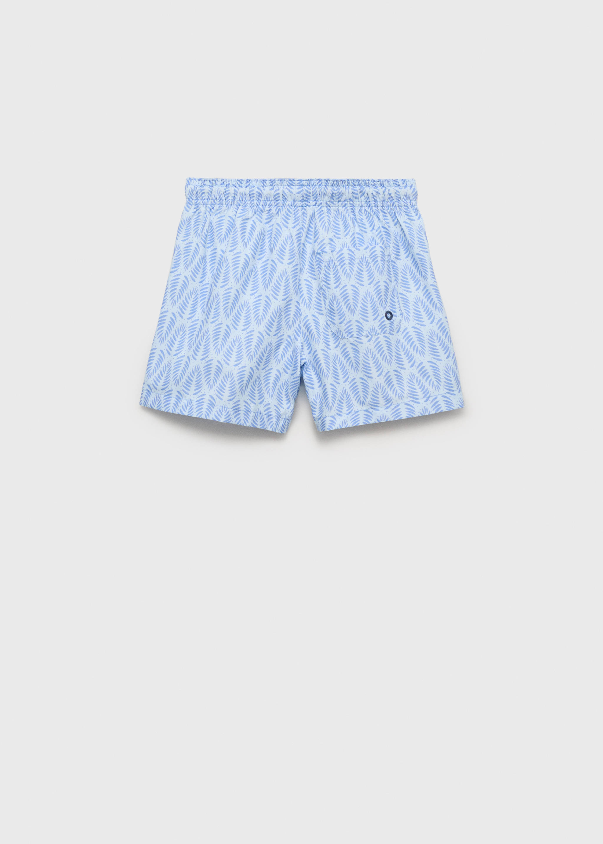 Printed swimming trunks - Reverse of the article