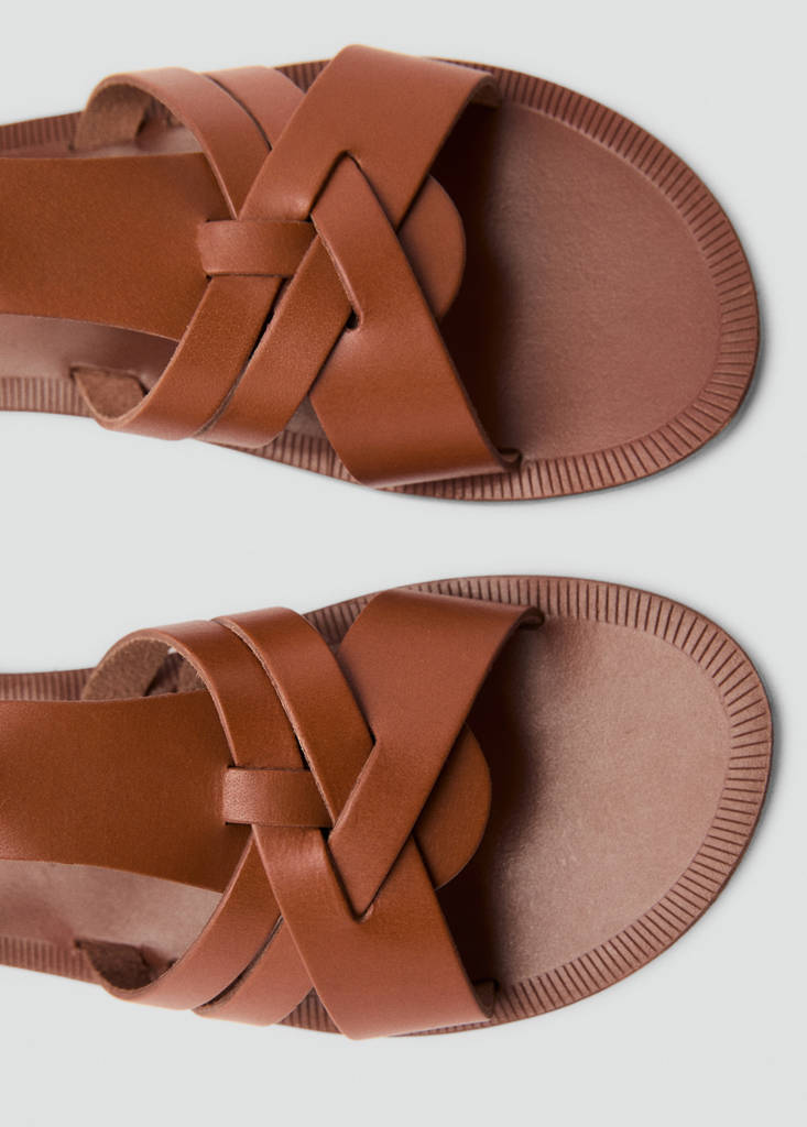 Leather straps sandals — Leather