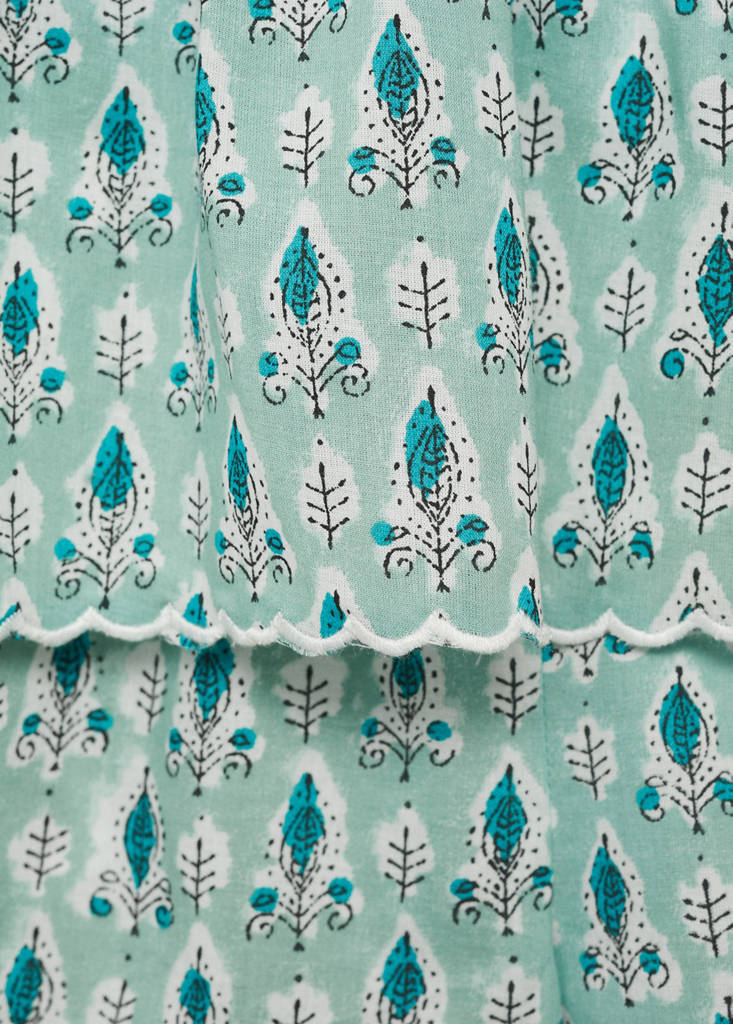 Printed short pyjamas — Green